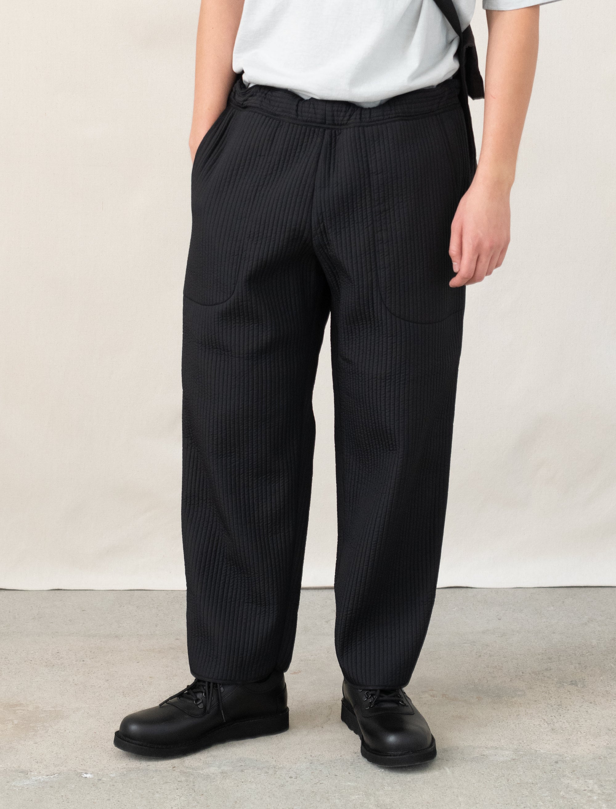 パンツ LES SIX / enforced pants - black LES SIX（レシス）スウェットパンツ 黒 サイズ:-(XXL位) メンズ