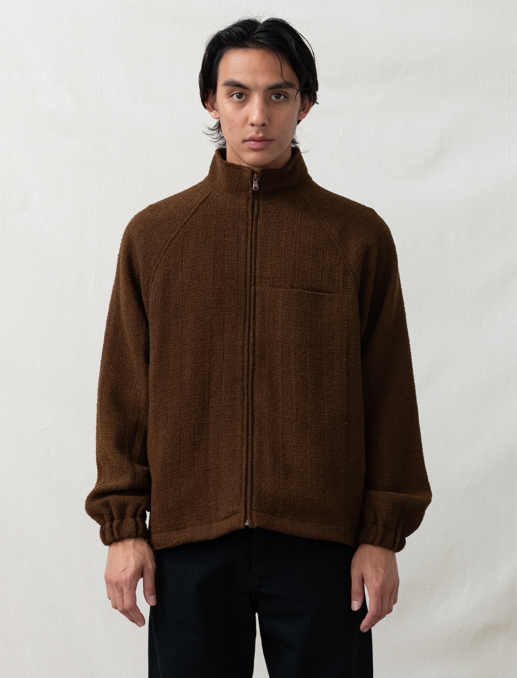 ARPENTEUR Track Jacket Fantasy Tweed (Tobacco) MEDIUM