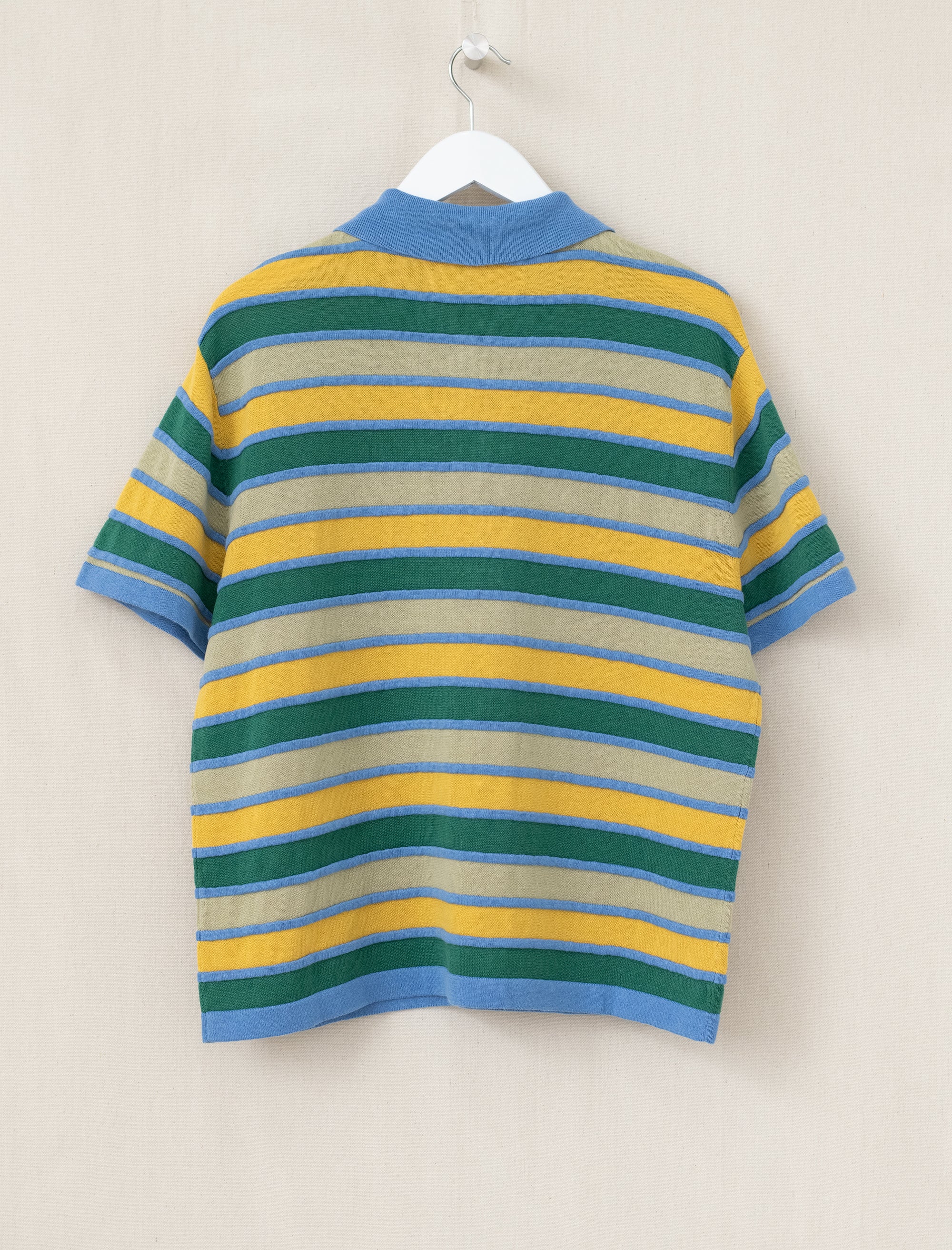 Lifted Stripe Half Zip Shirt (Yellow)
