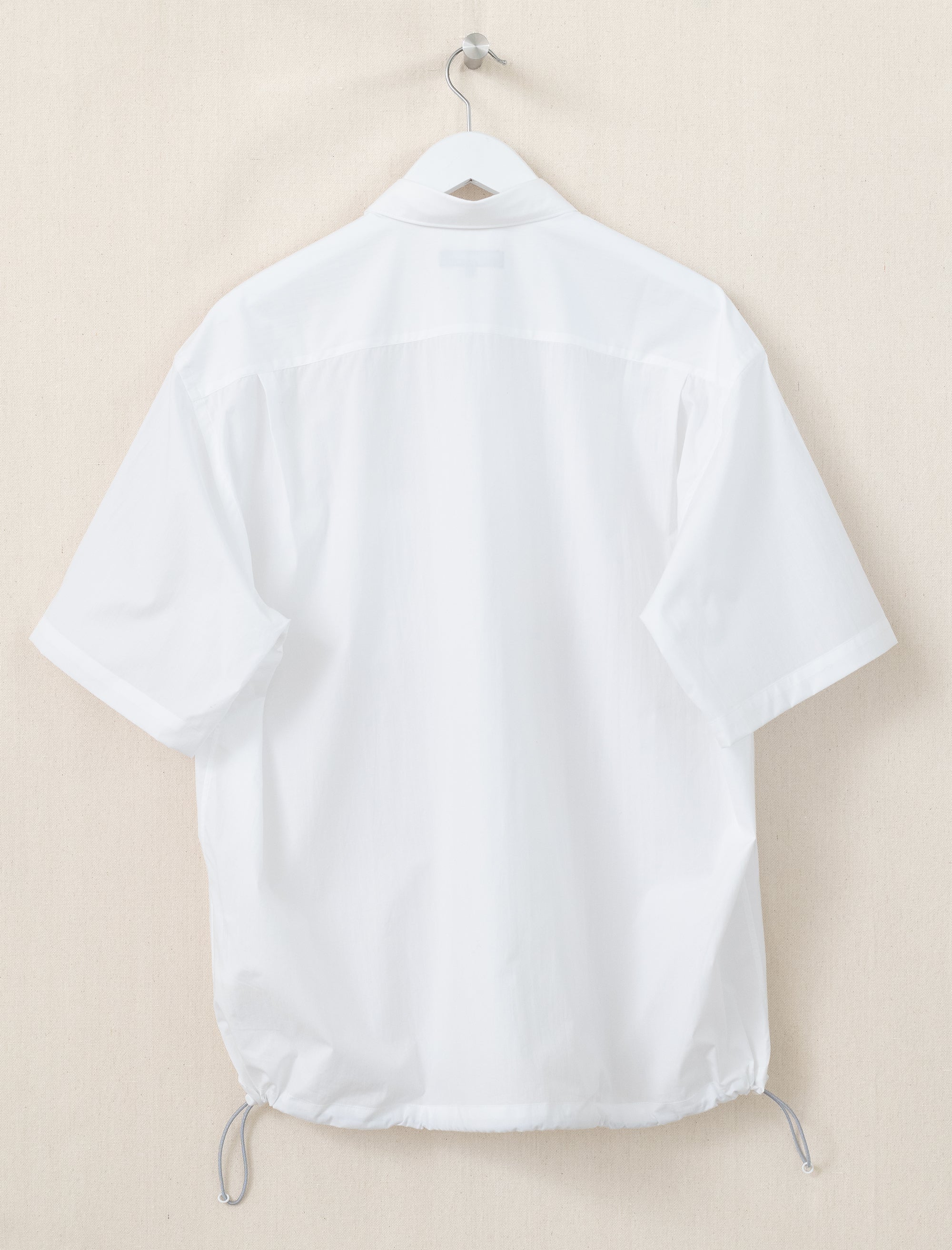 Short Sleeve Cinch Shirt (White)