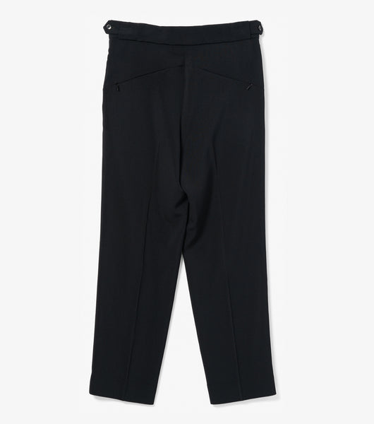 Tucked Side Tab Trouser (Black) – Bows and Arrows