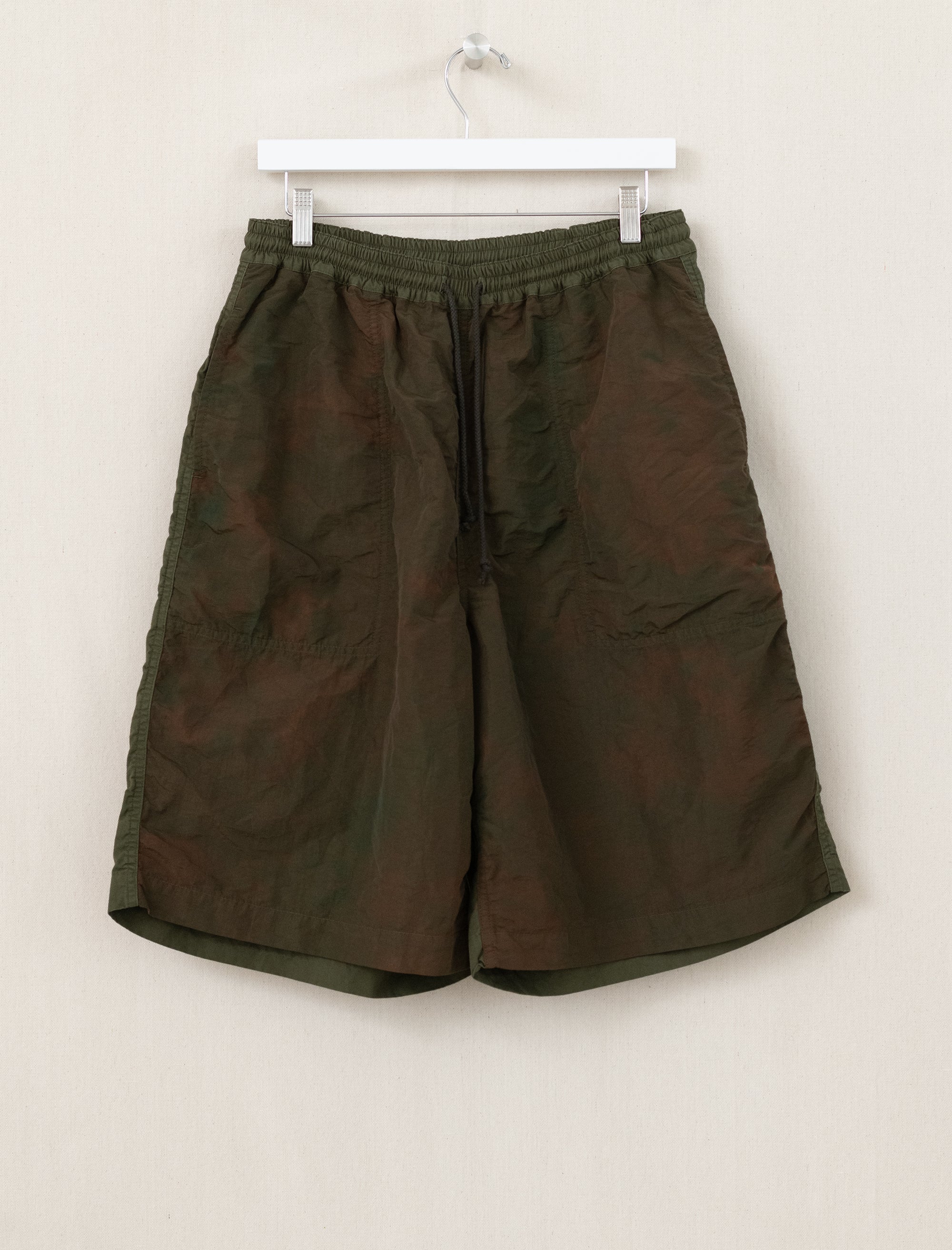 Garment Dyed Nylon Shorts (Khaki)