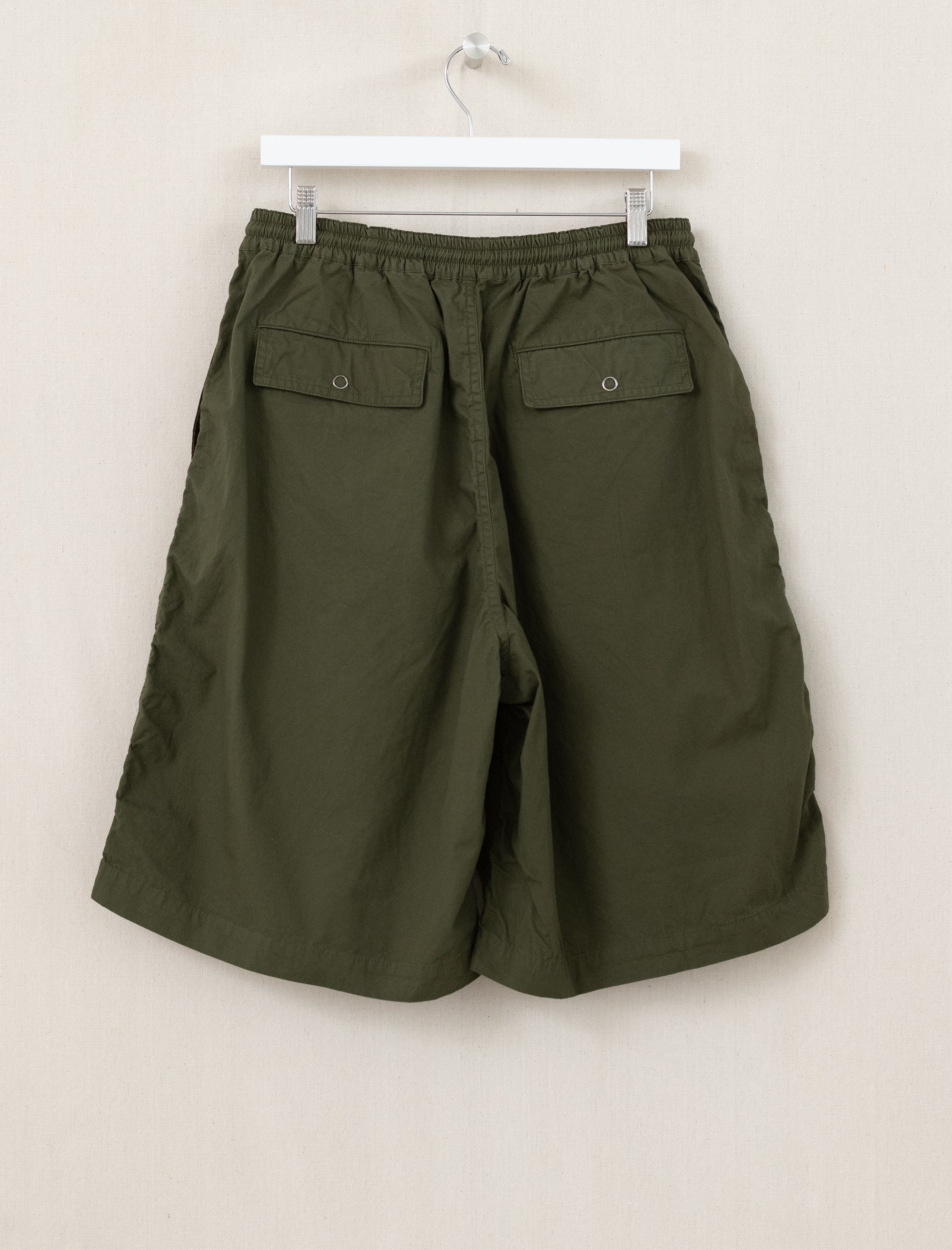 Garment Dyed Nylon Shorts (Khaki)