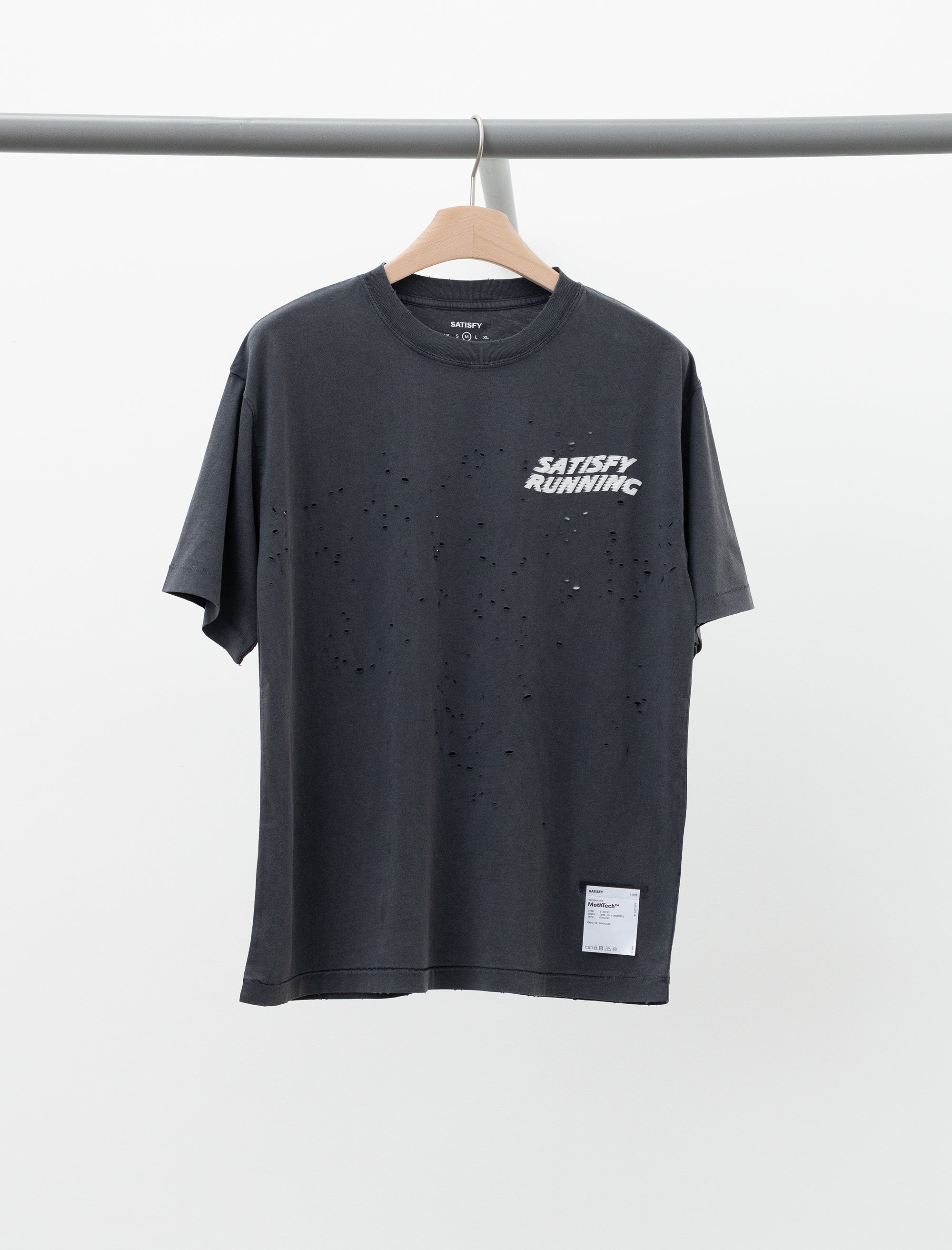 Satisfy MothTech T-Shirt (Aged Black) – Bows and Arrows