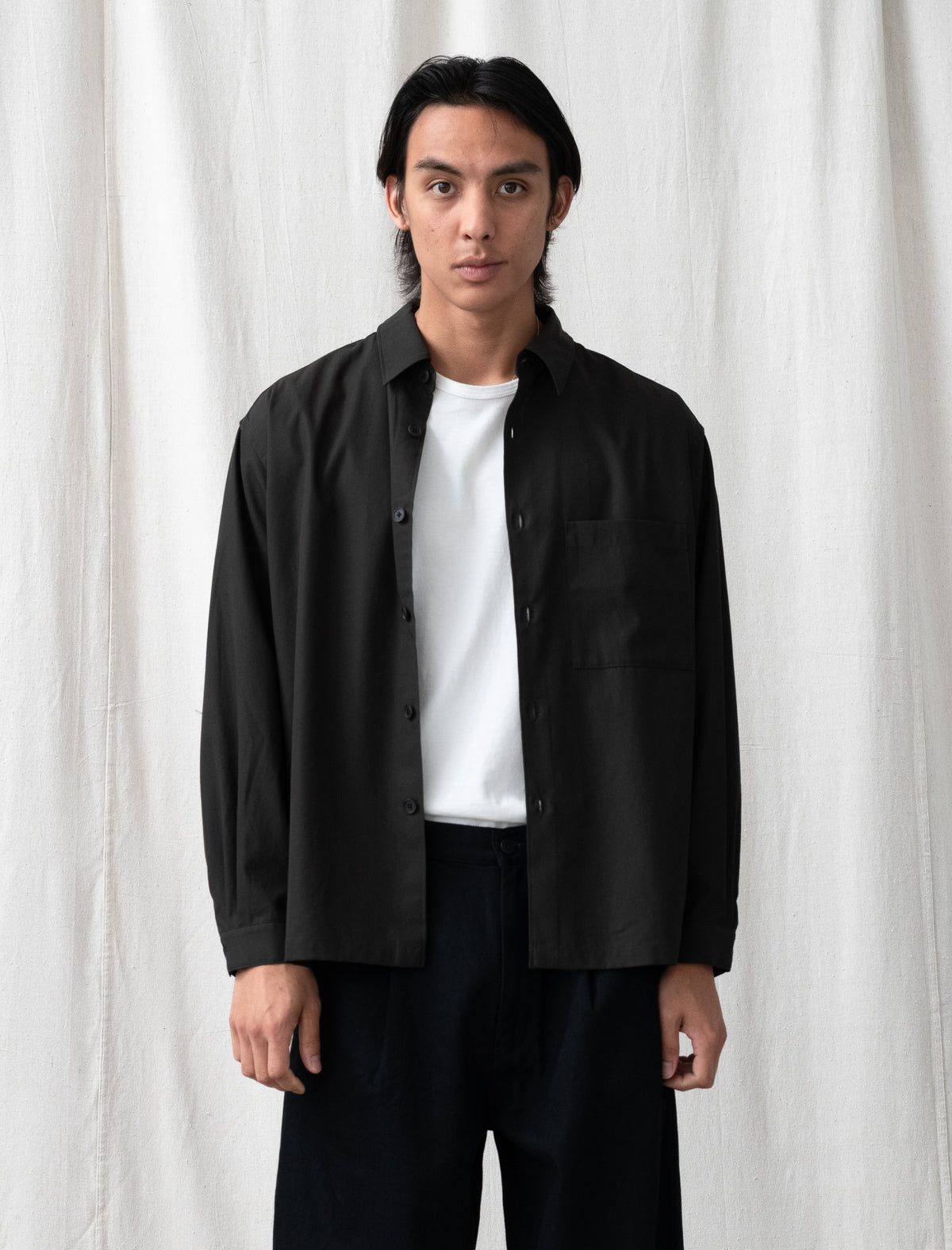 Cotton Twill Shirt (Khaki Brown)