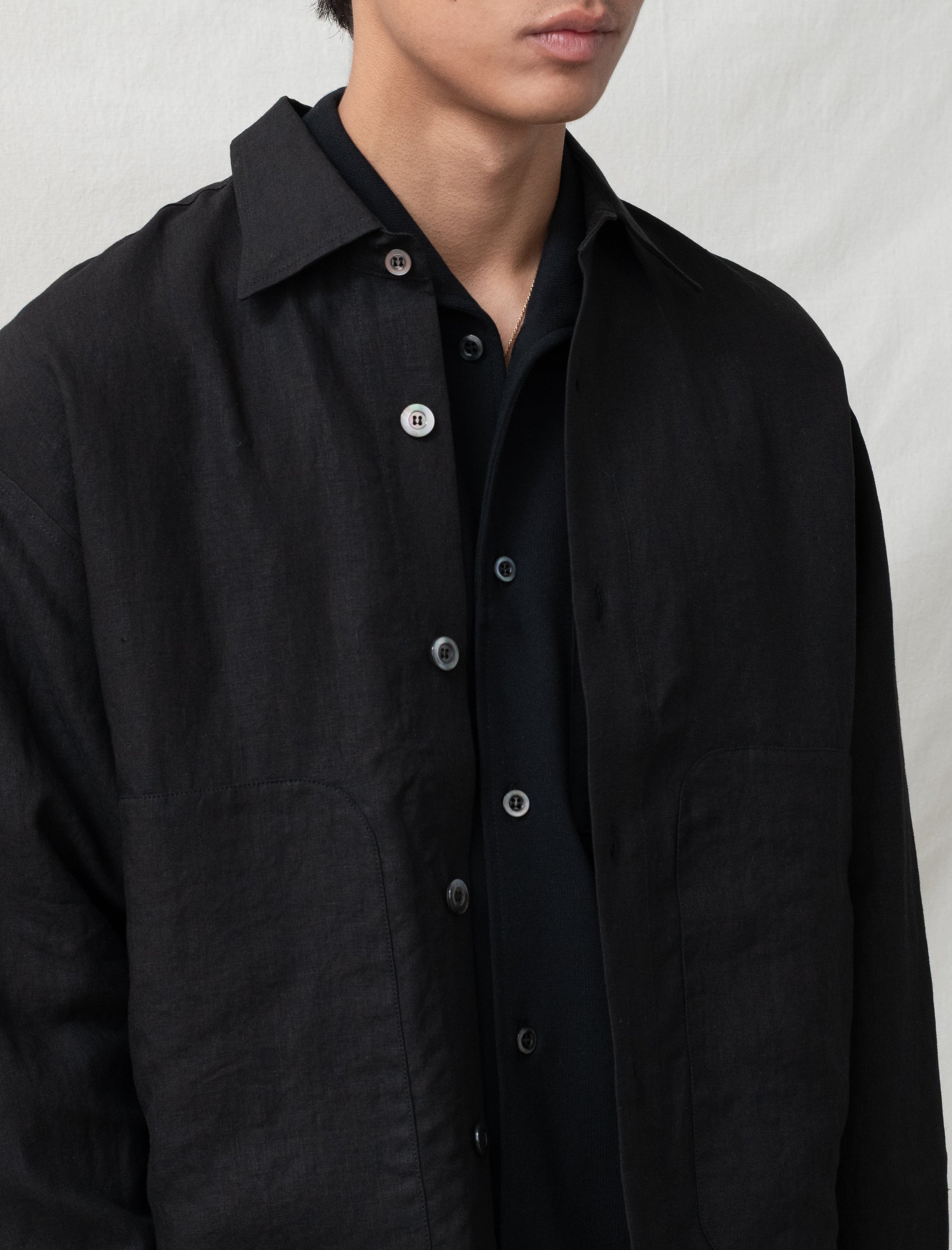 Arpenteur Sigma Shirt High Density Linen (Black) – Bows and Arrows
