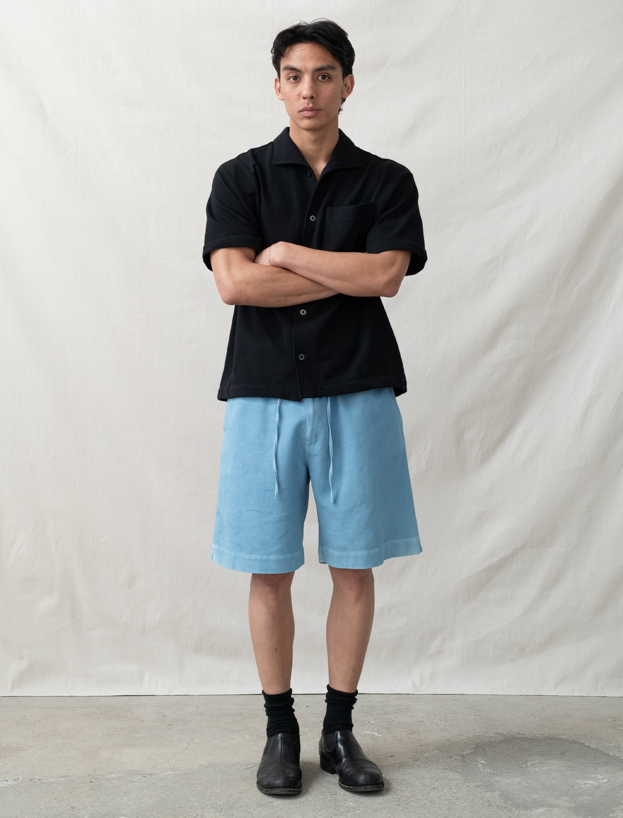 Repos Shorts Double Cloth (Woad)