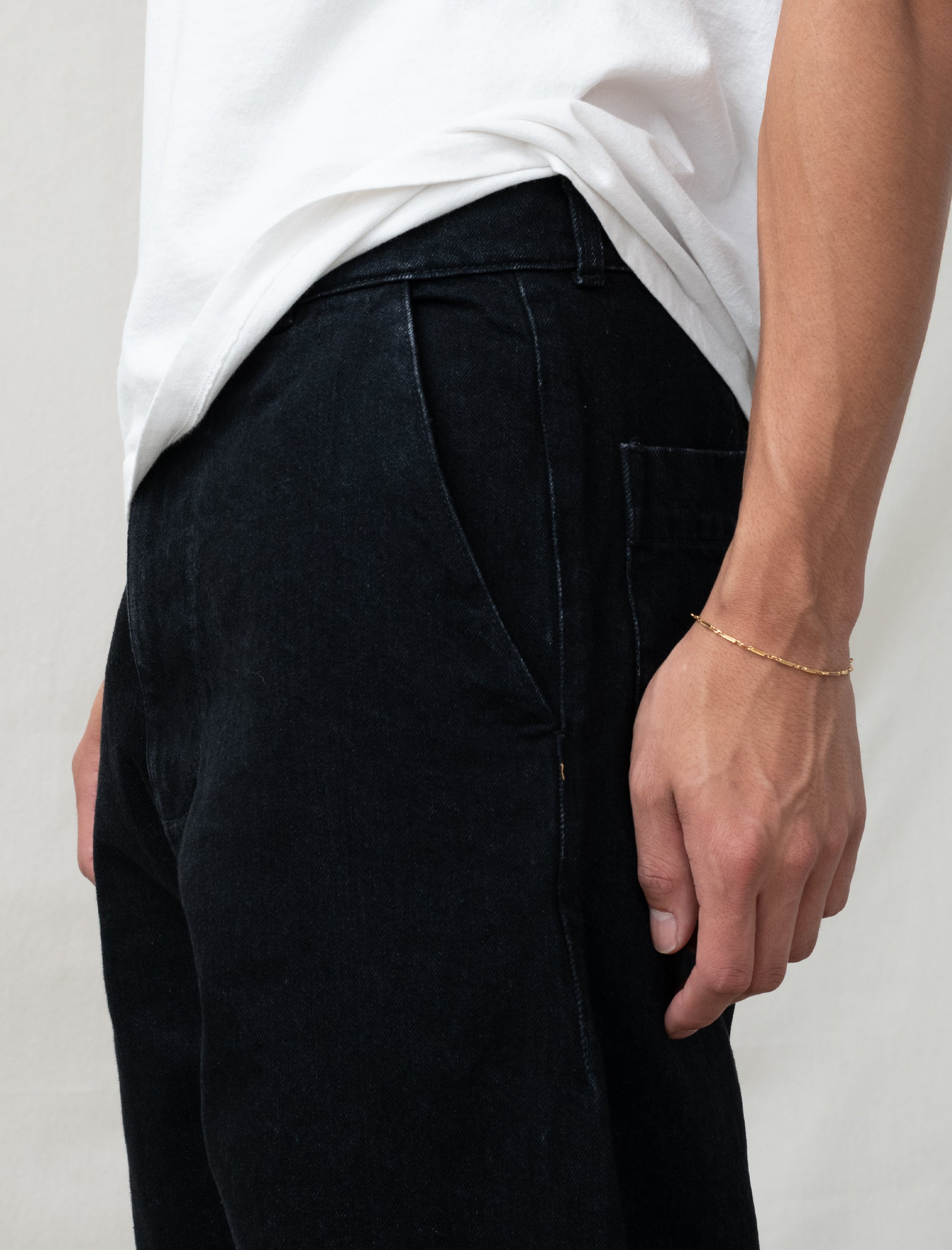 arpenteur 5 pocket denim black 