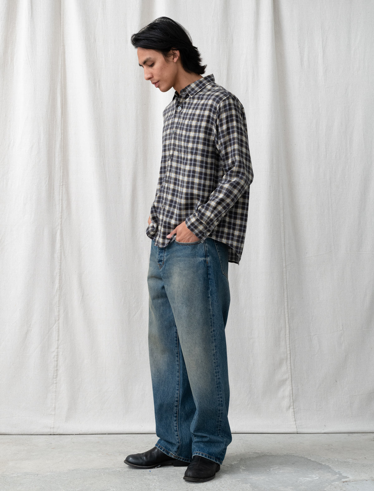 Matthew Plaid shirt (Black)
