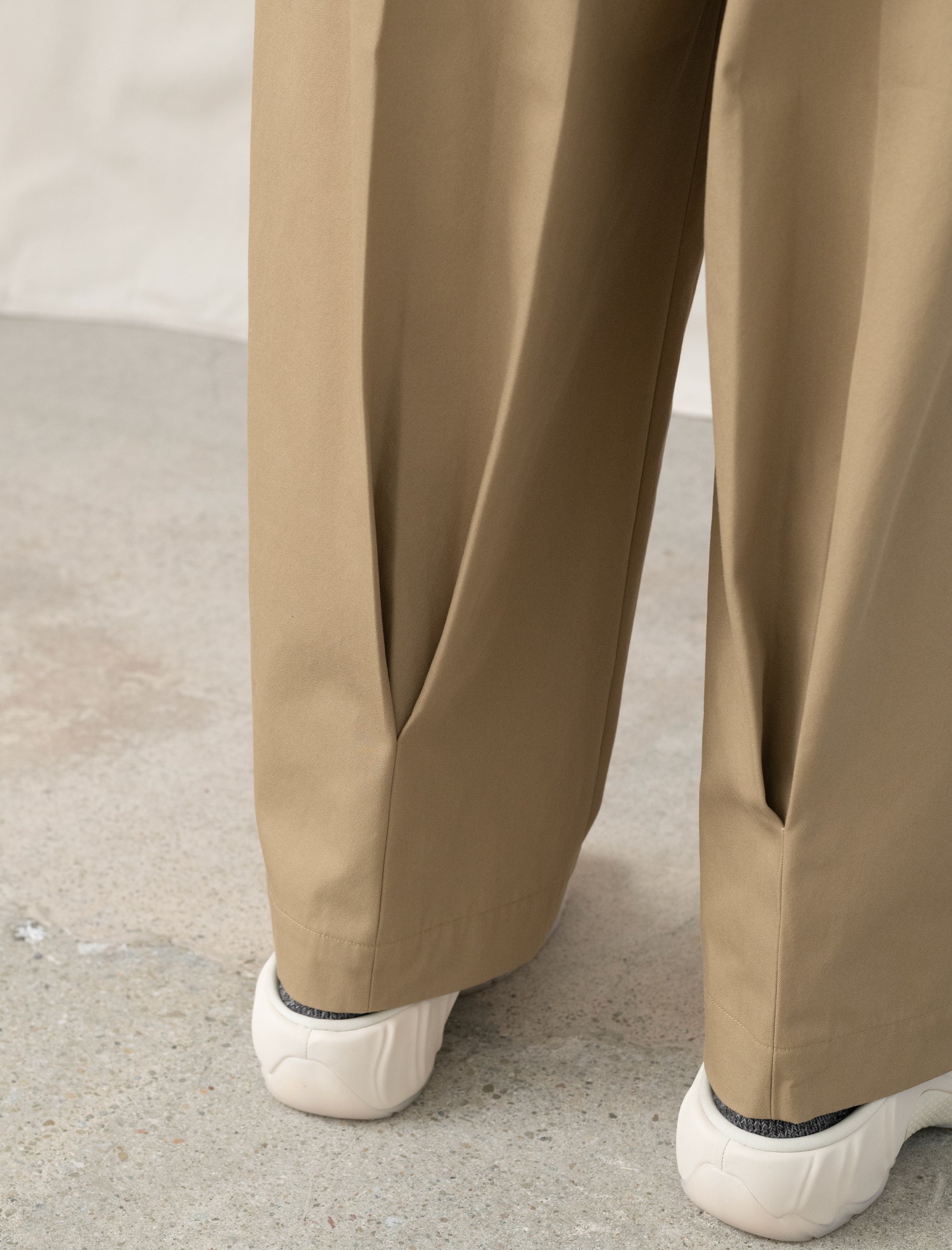 Big Pleat Pant (Beige)