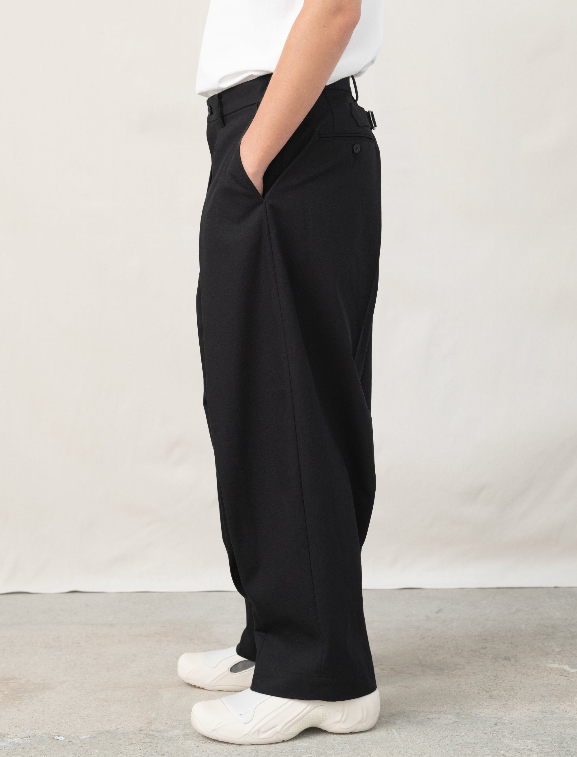 Big Pleat Pant (Black)