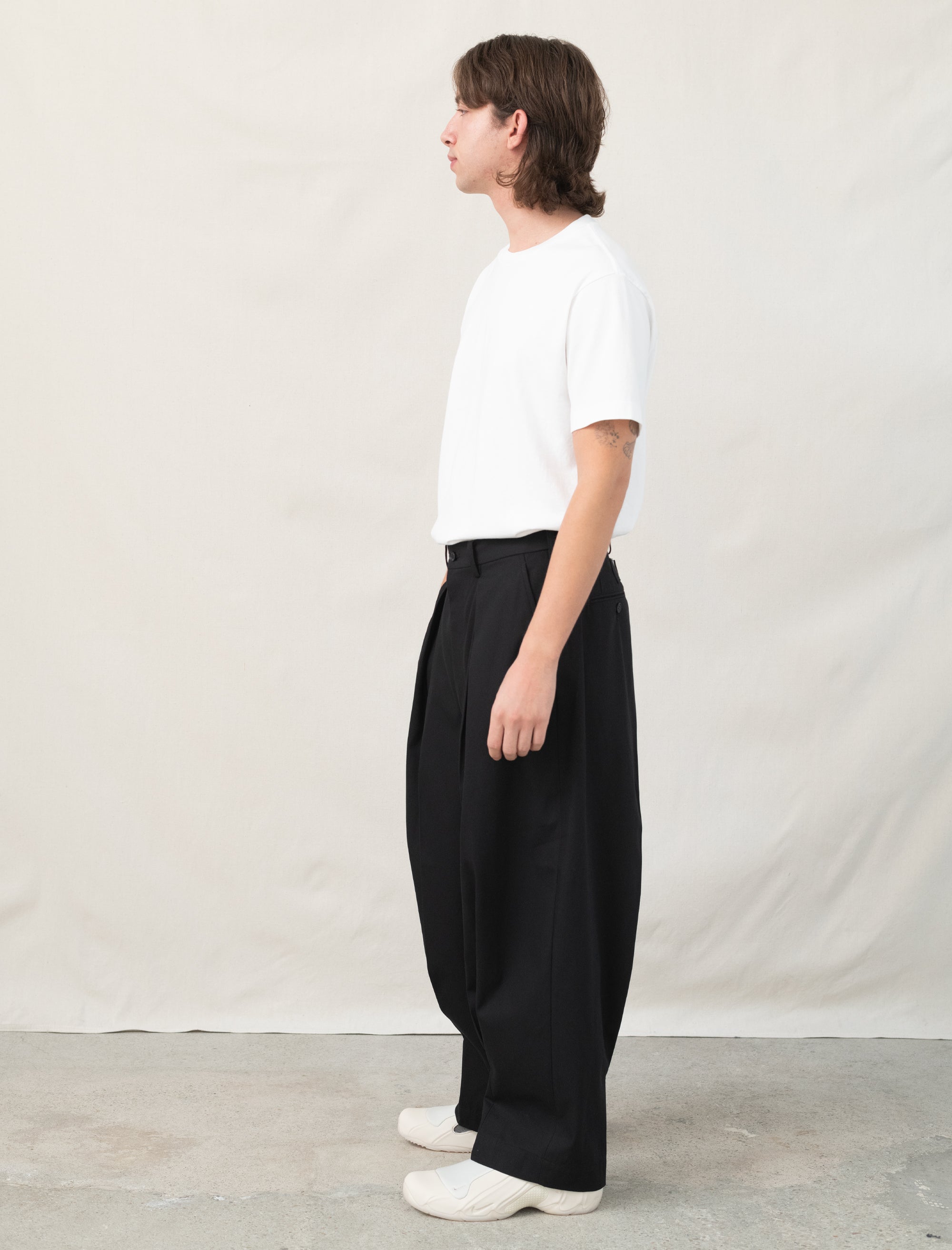 Big Pleat Pant (Black)