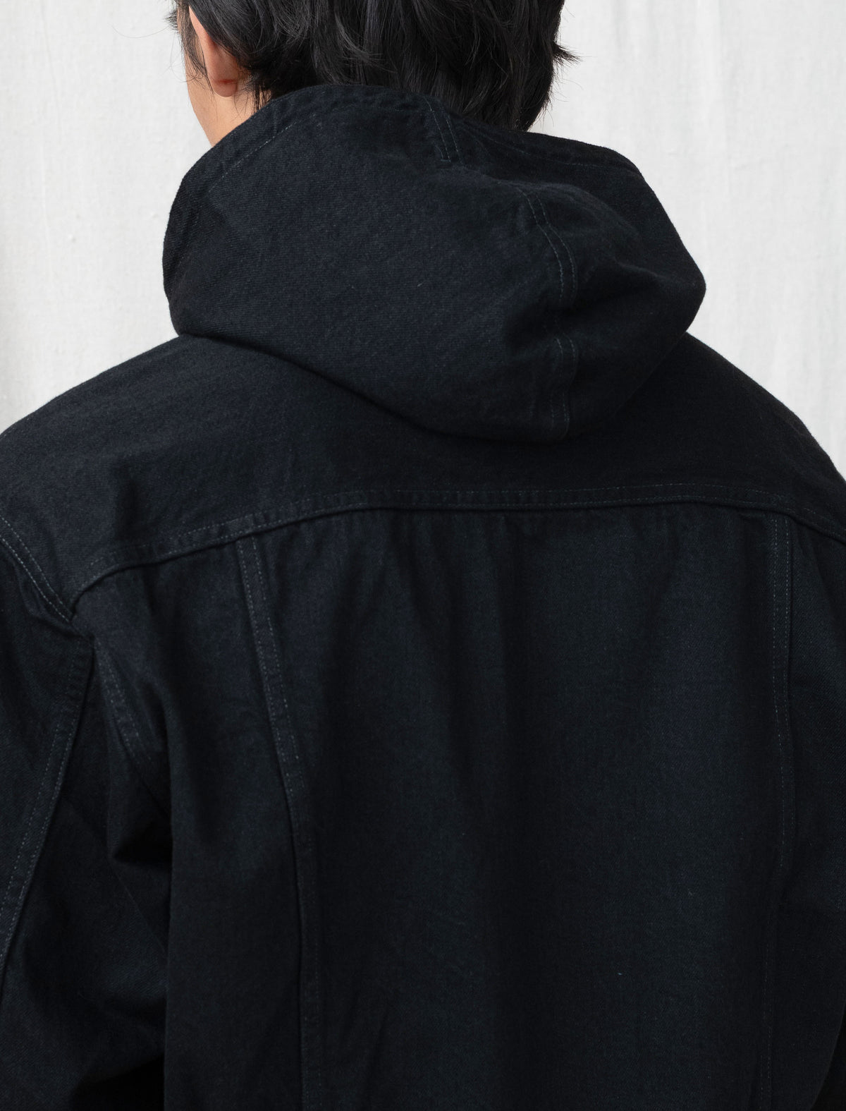 LW-C Hooded Denim Blouson (Black One Wash)