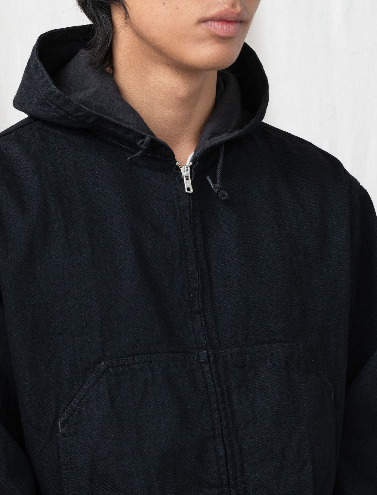 LW-C Hooded Denim Blouson (Black One Wash)