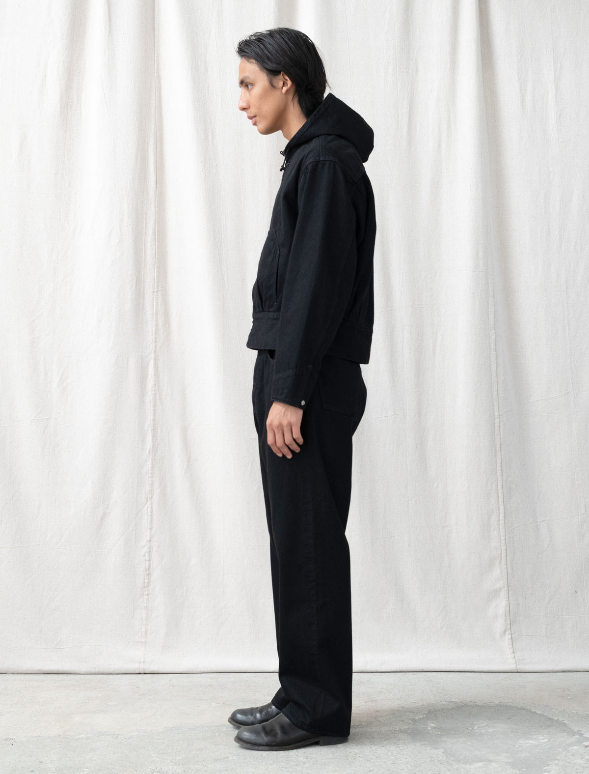 LW-C Classic Wide Jeans (Black One Wash)