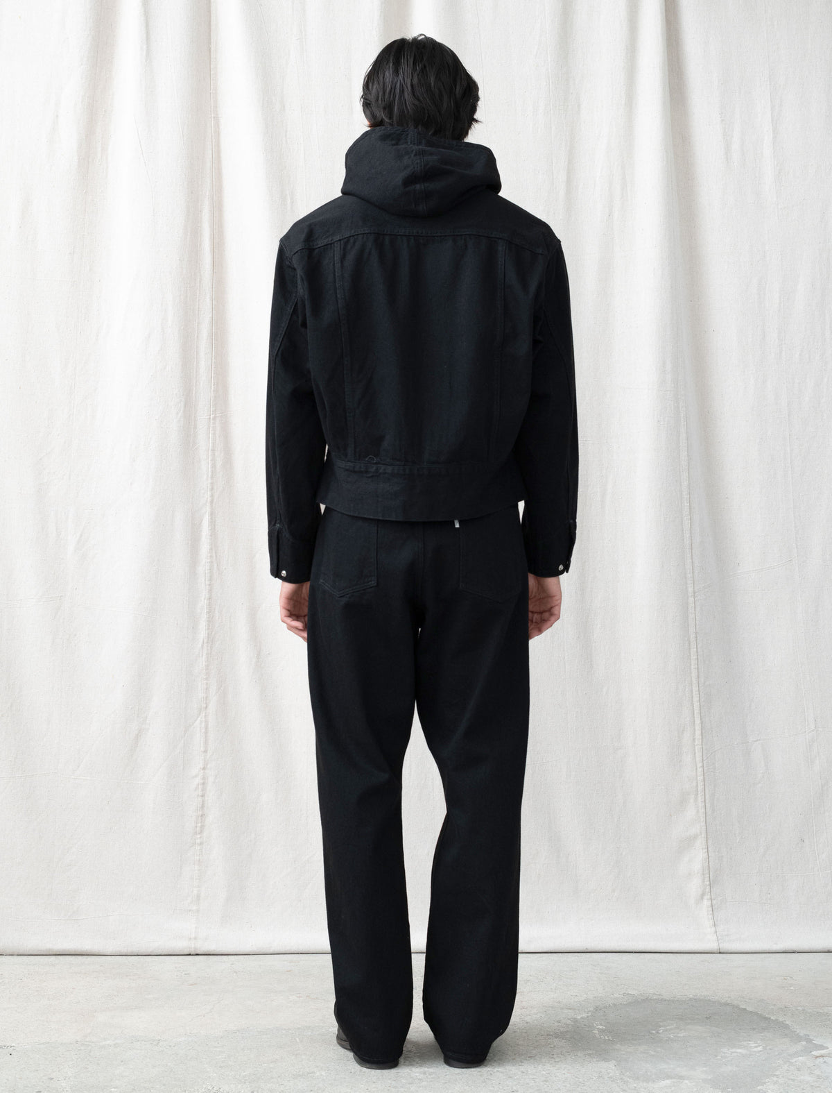 LW-C Hooded Denim Blouson (Black One Wash)