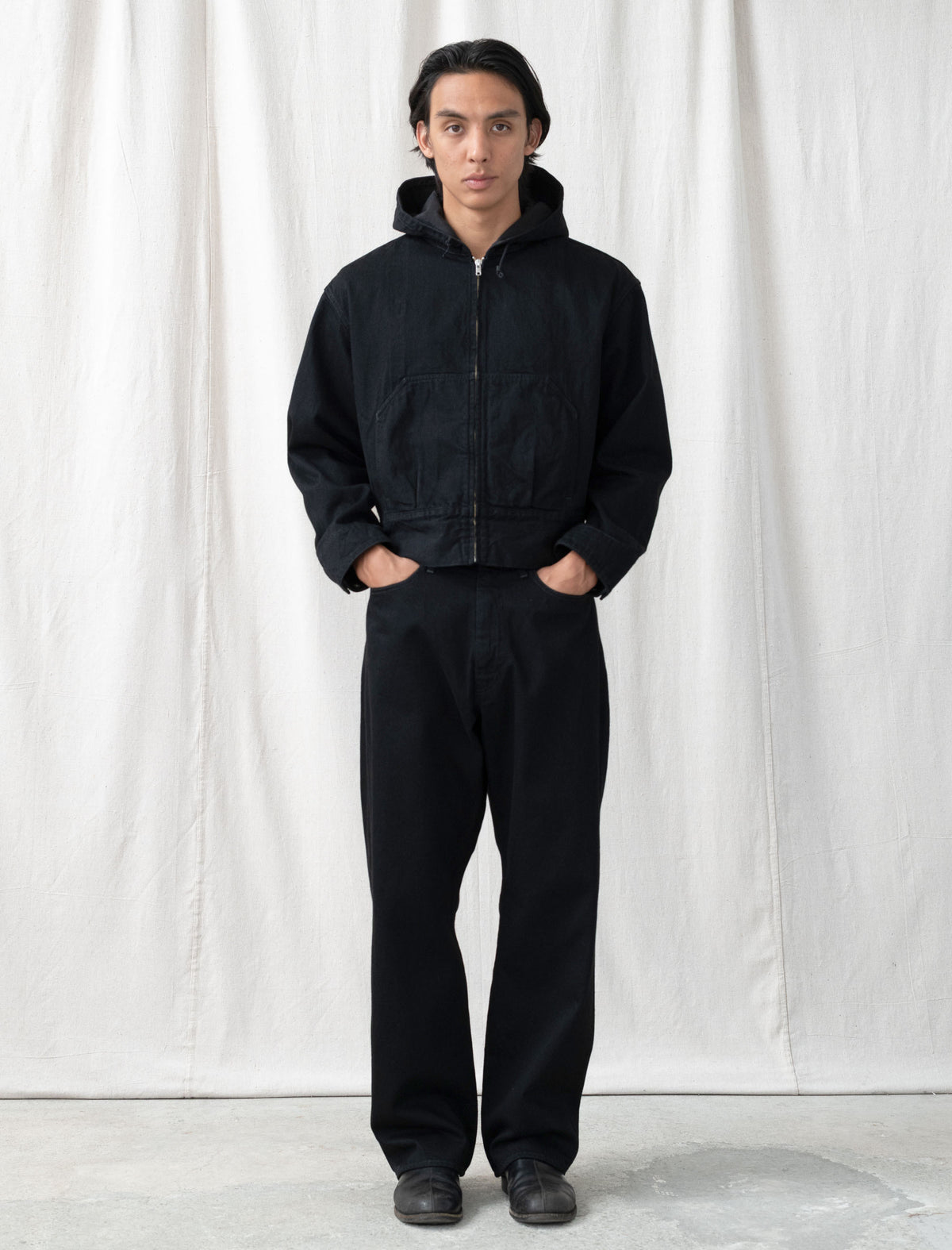 LW-C Classic Wide Jeans (Black One Wash)
