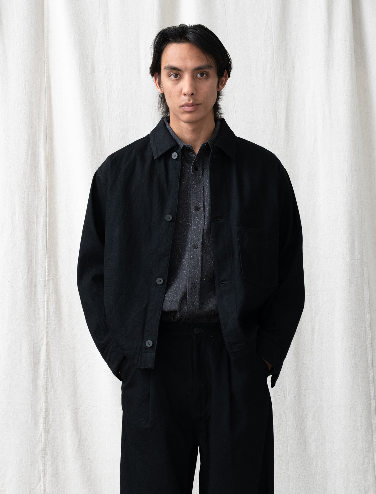 12oz Denim Jacket (Black)