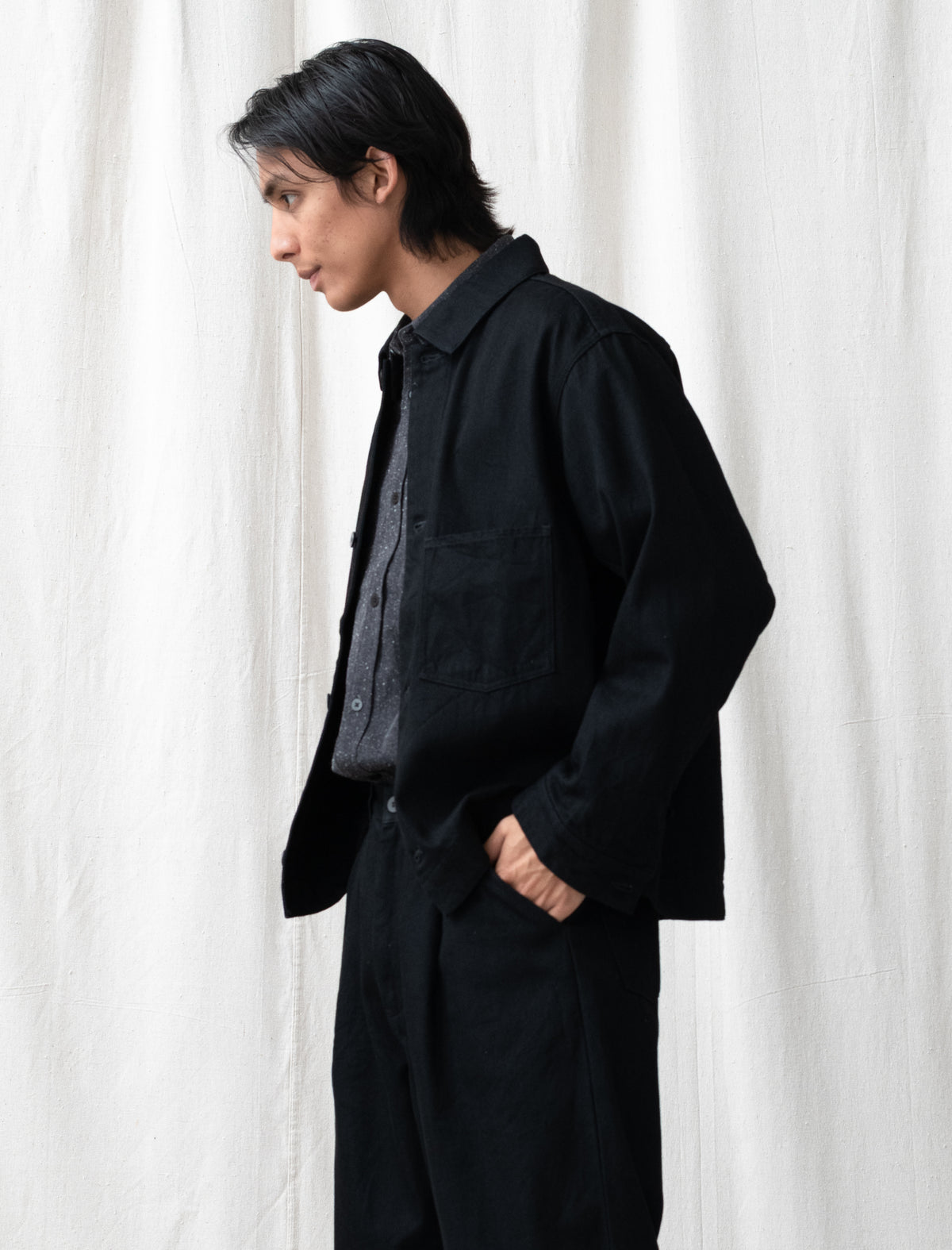 12oz Denim Jacket (Black)