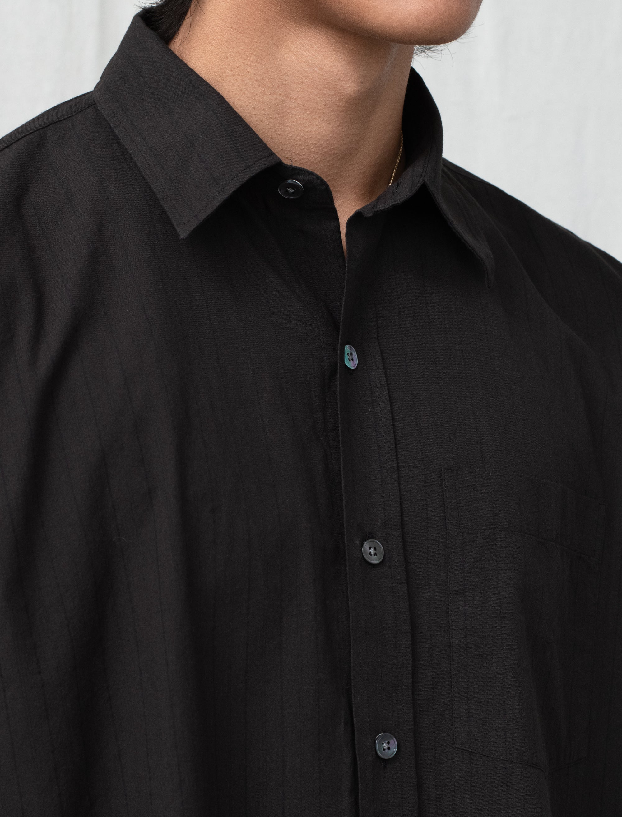 Executive Shirt (Dark Brown Stripe)