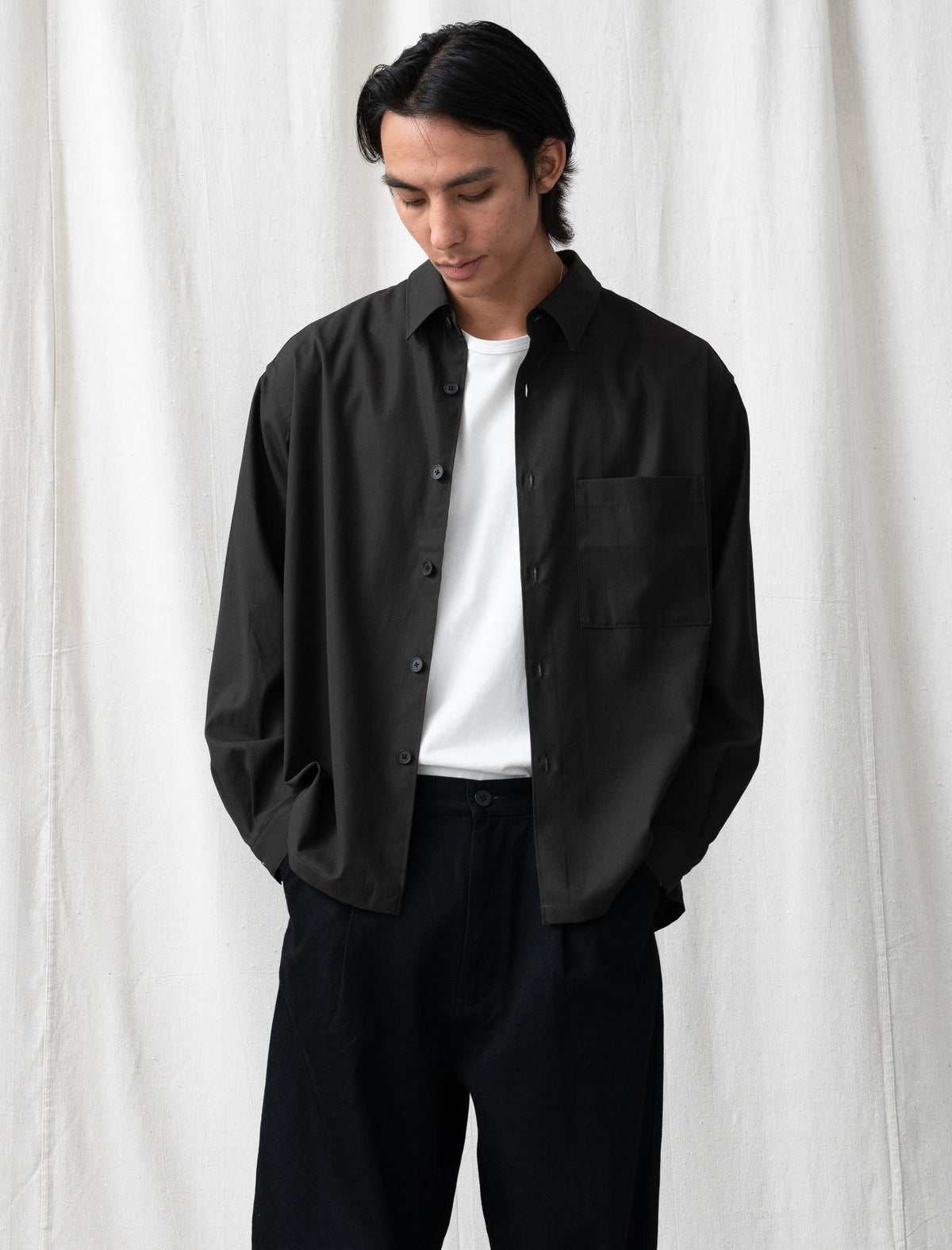 Cotton Twill Shirt (Khaki Brown)