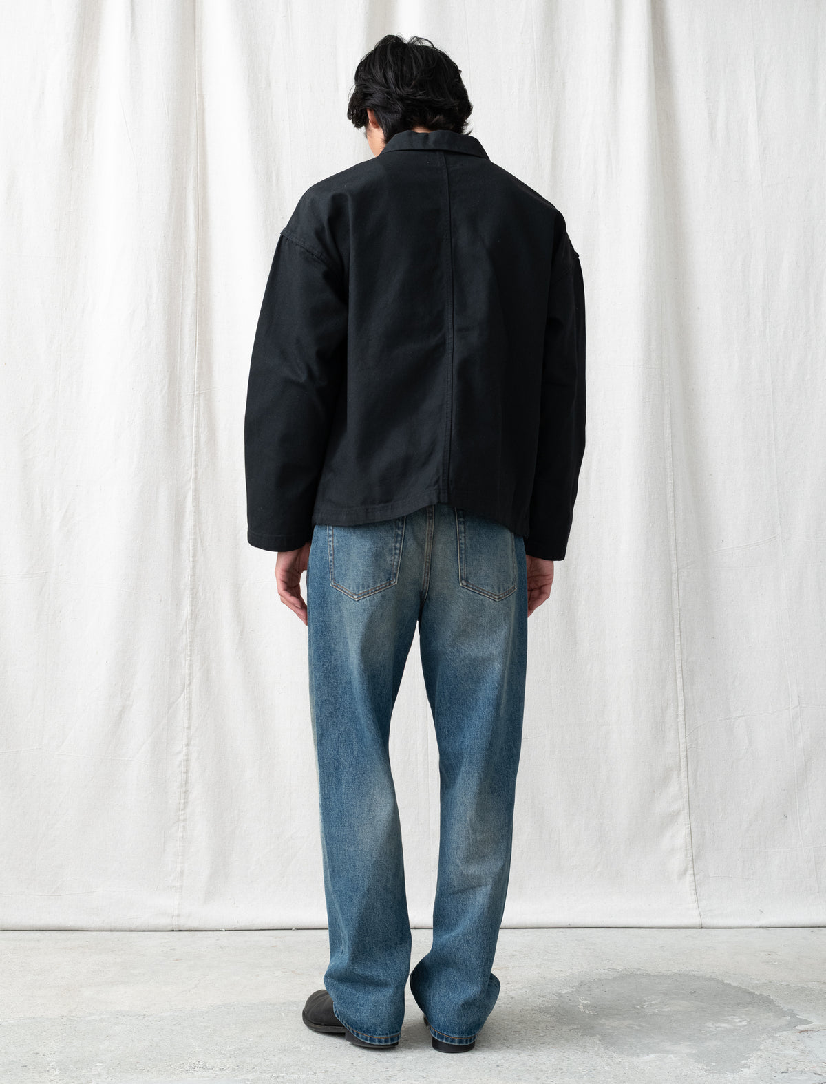 Canvas Work Overshirt (Black)