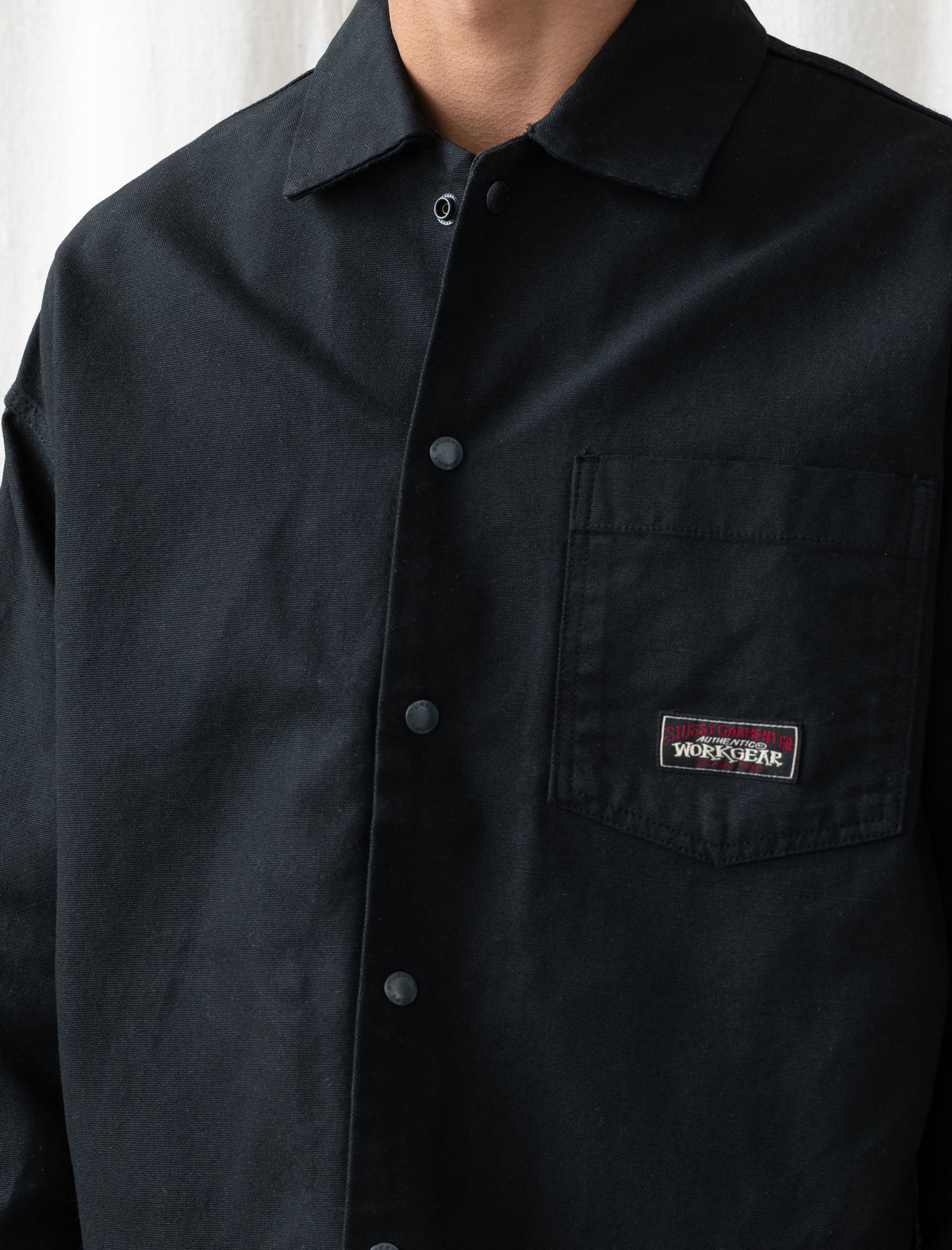 Canvas Work Overshirt (Black)