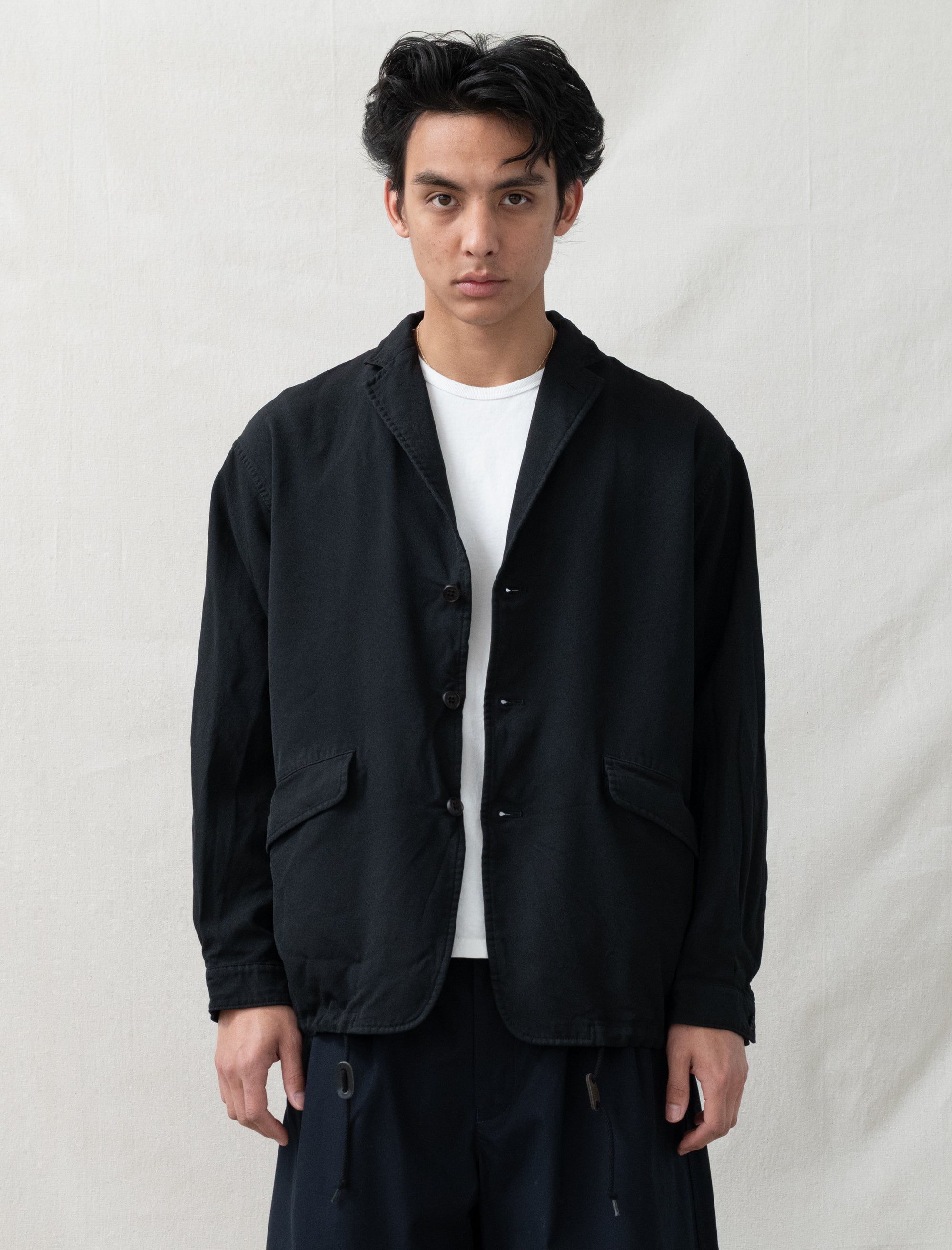 Men's Garment Dyed Blazer (Black)