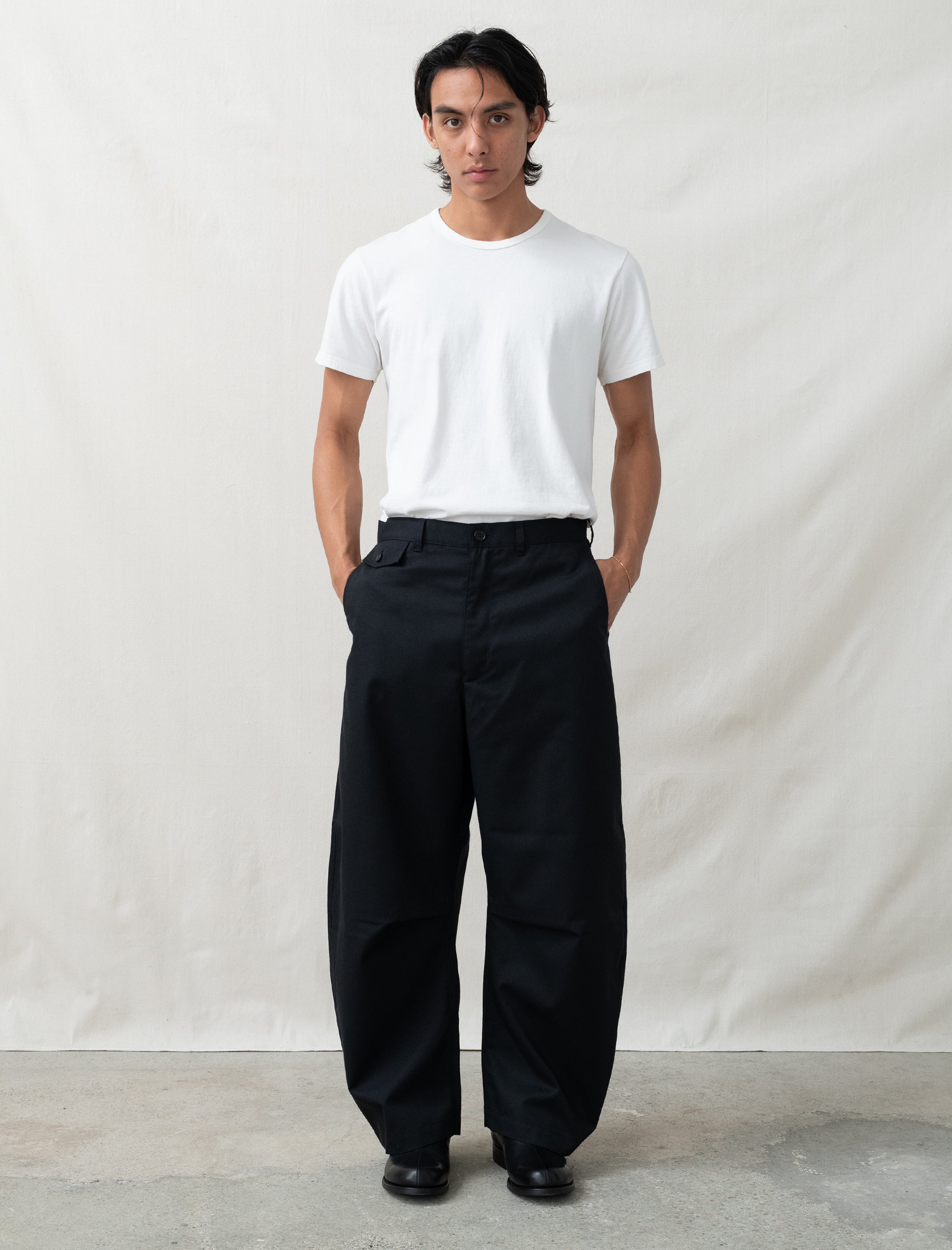 CDGH Wide Wool Pant Navy