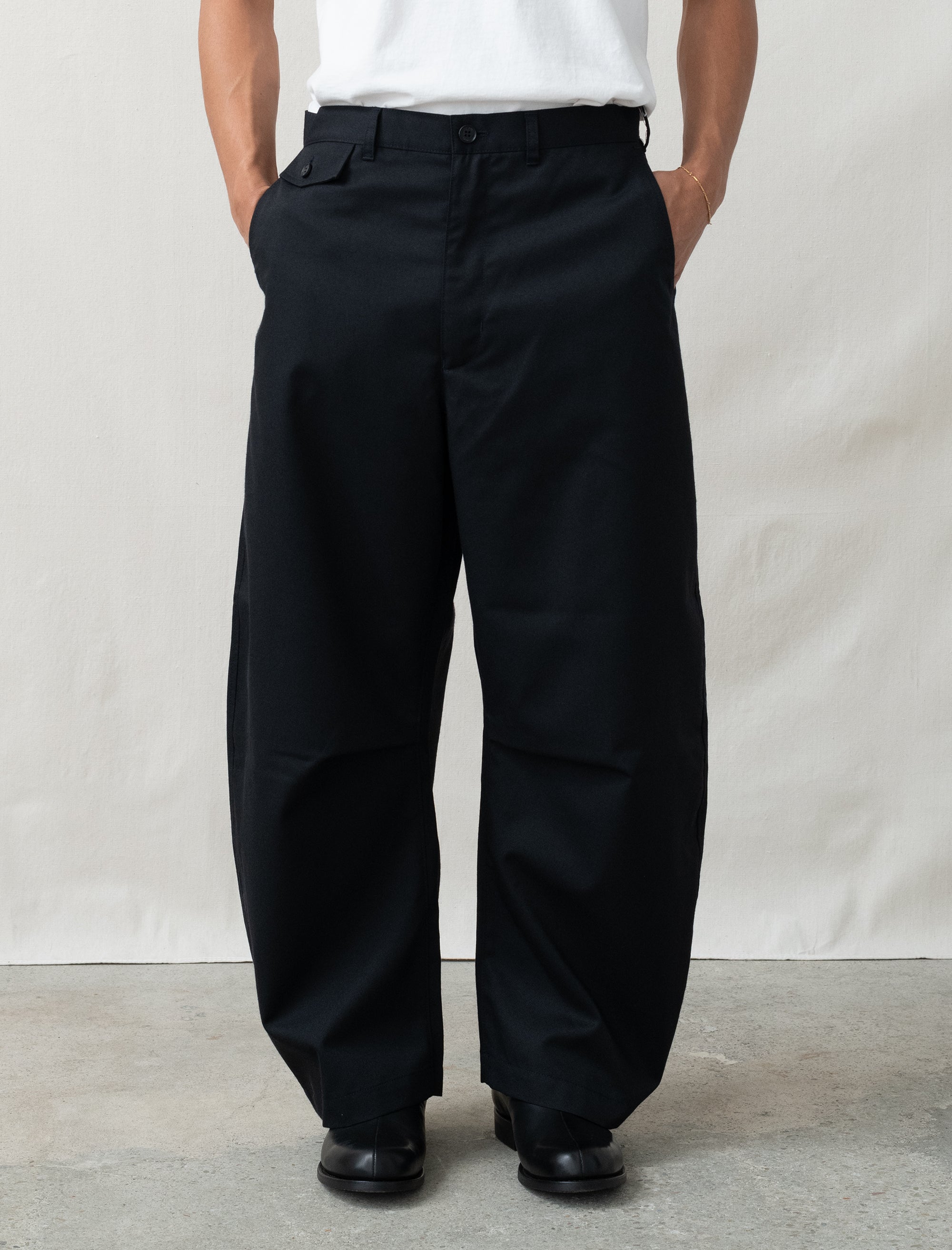 CDGH Wide Wool Pant Navy