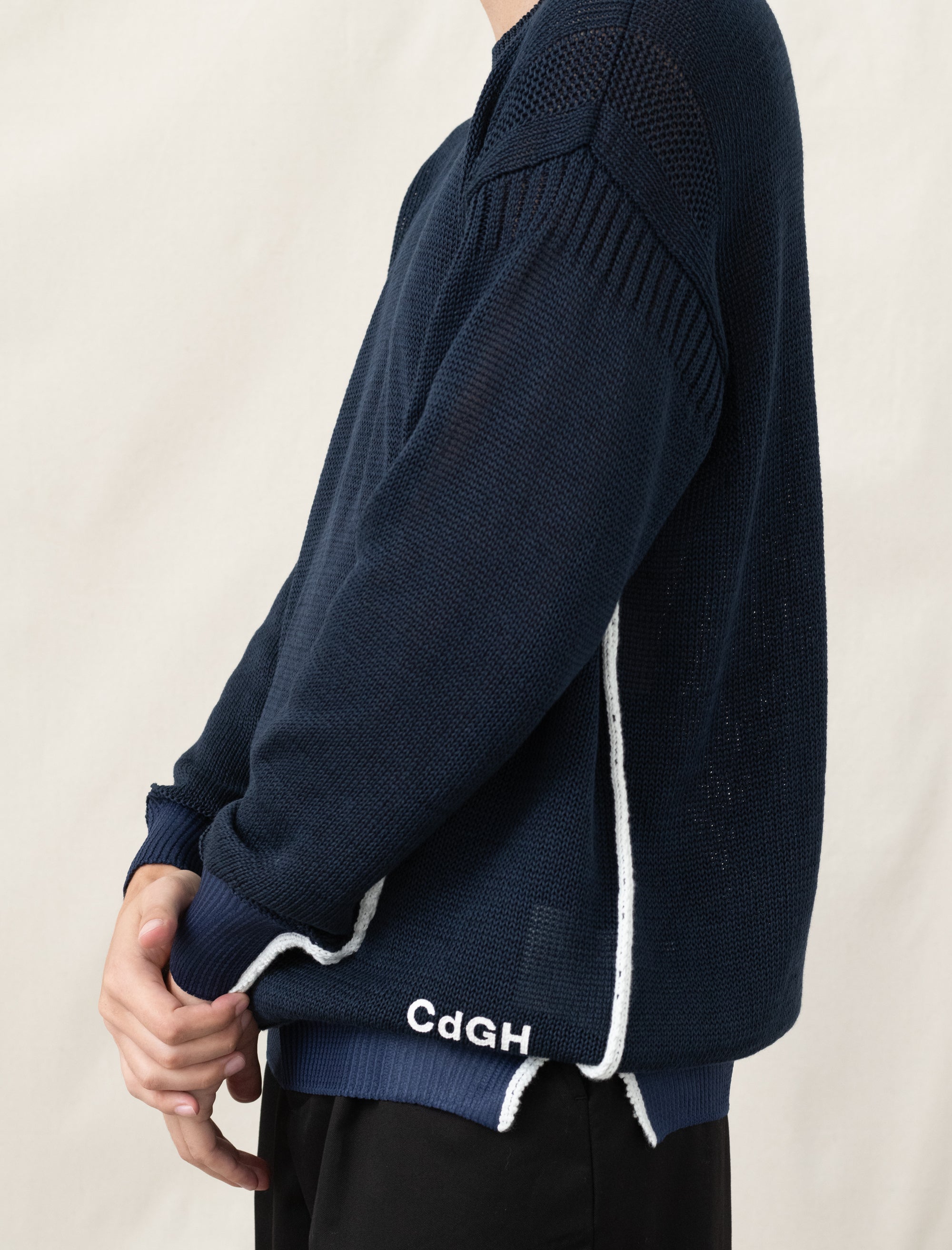 Cotton/Poly Sweater (Navy)