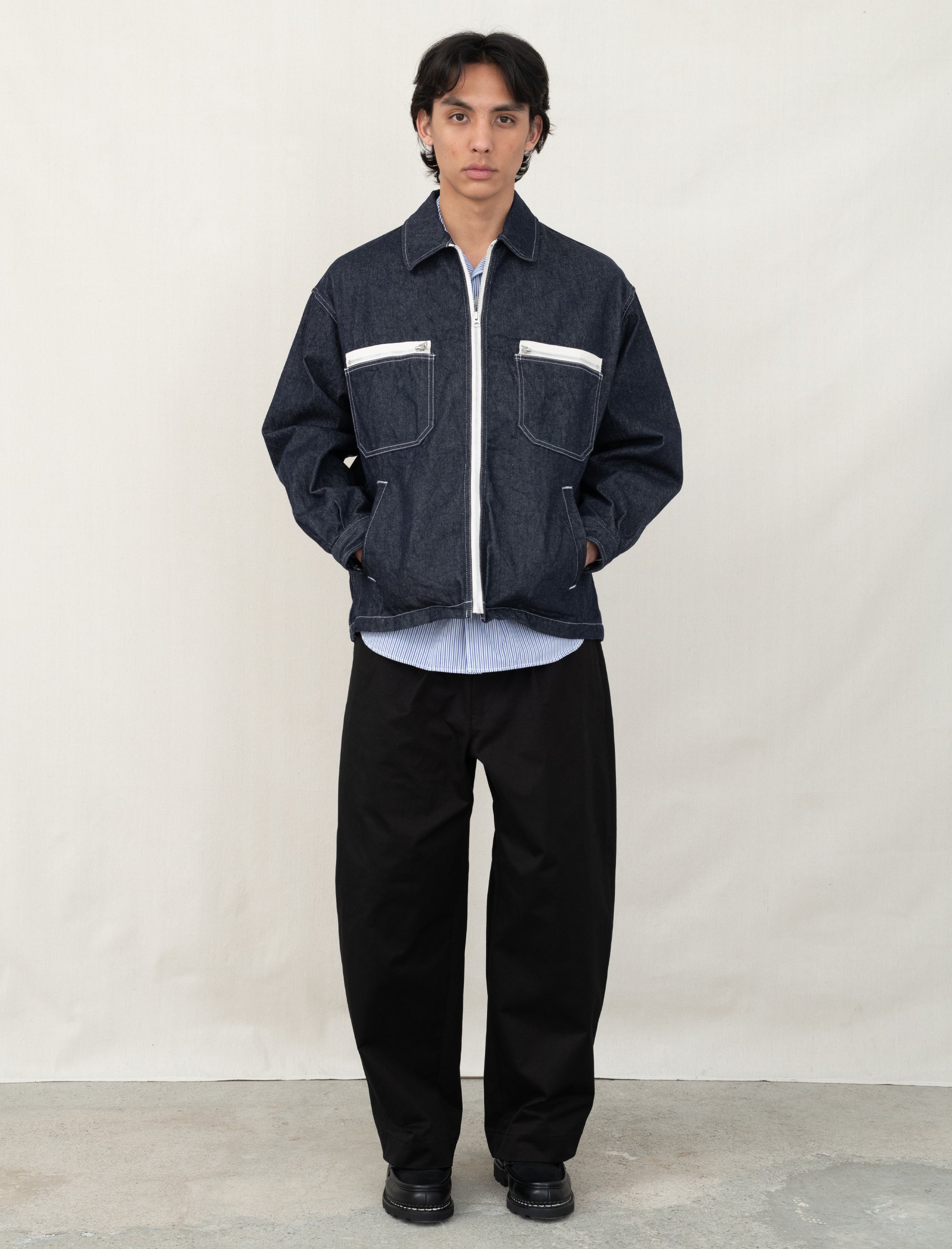 Comme Des Garçons Homme Denim Zip Jacket J025 (Indigo