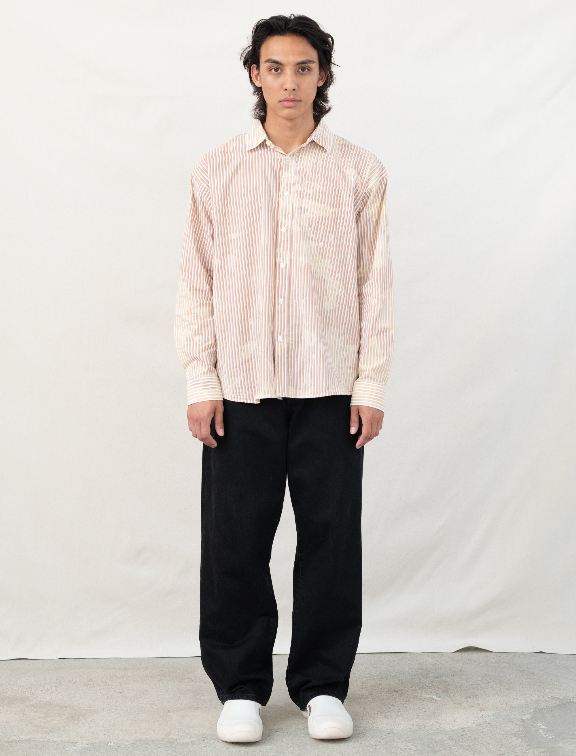 Classic Shirt Bleached Poplin (Tan)