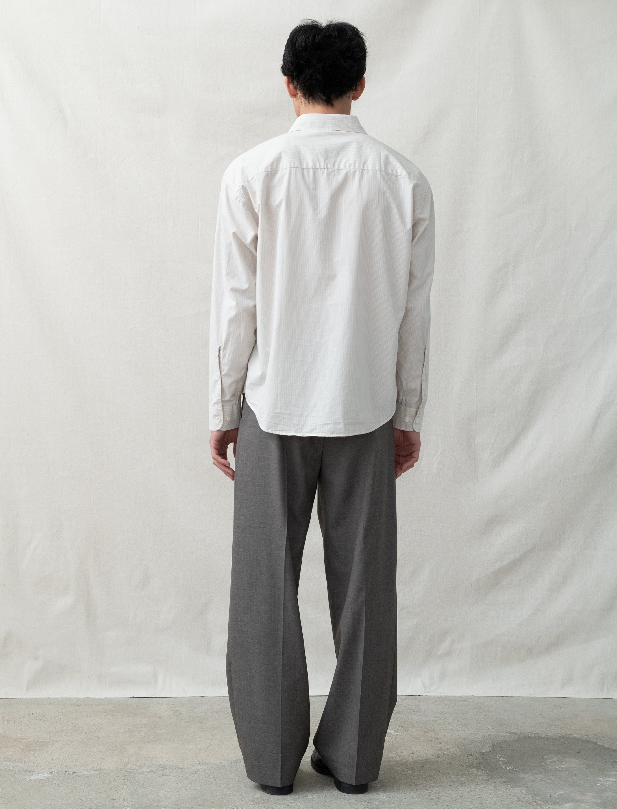 Classic Trousers (Light Taupe Wool)