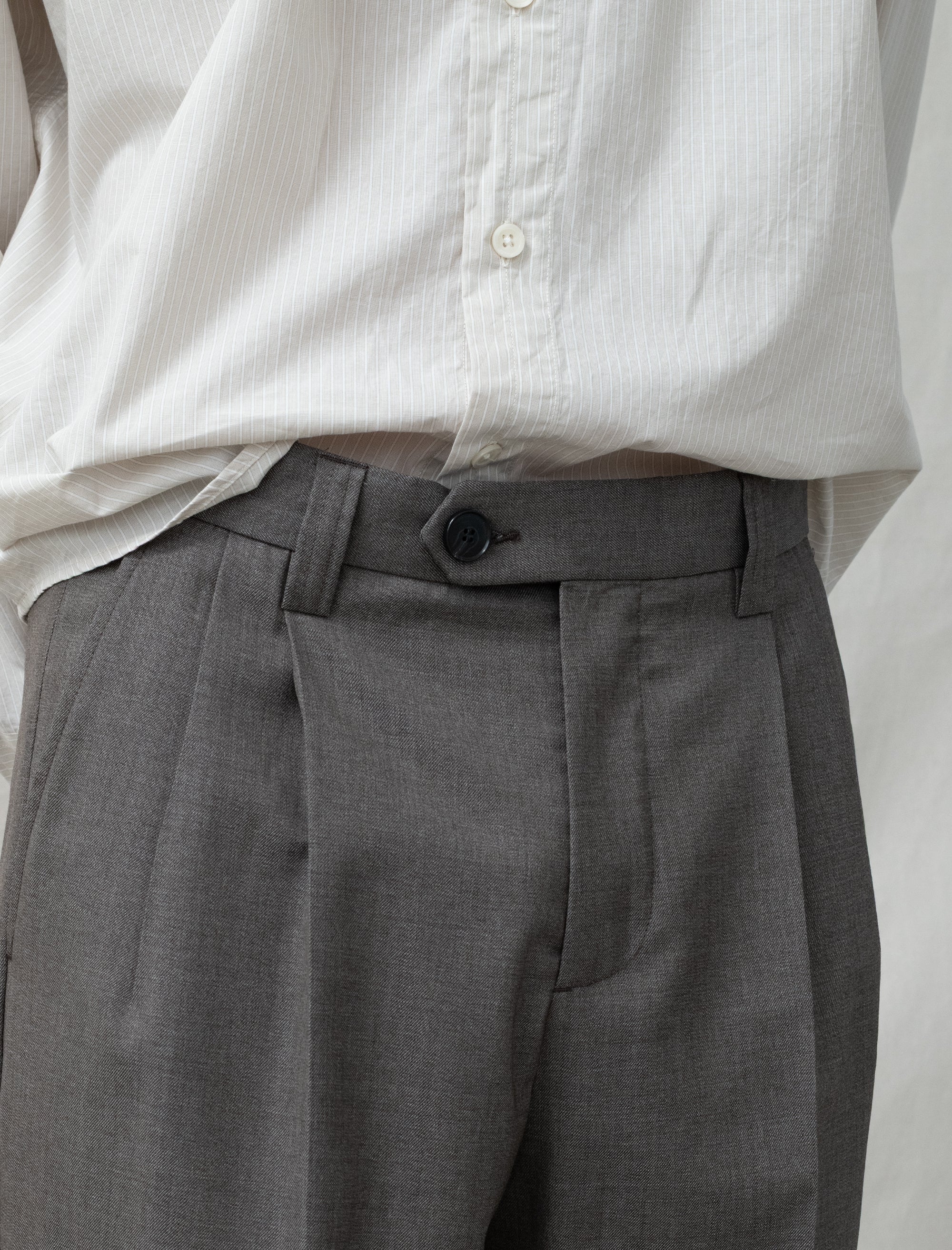Classic Trousers (Light Taupe Wool)