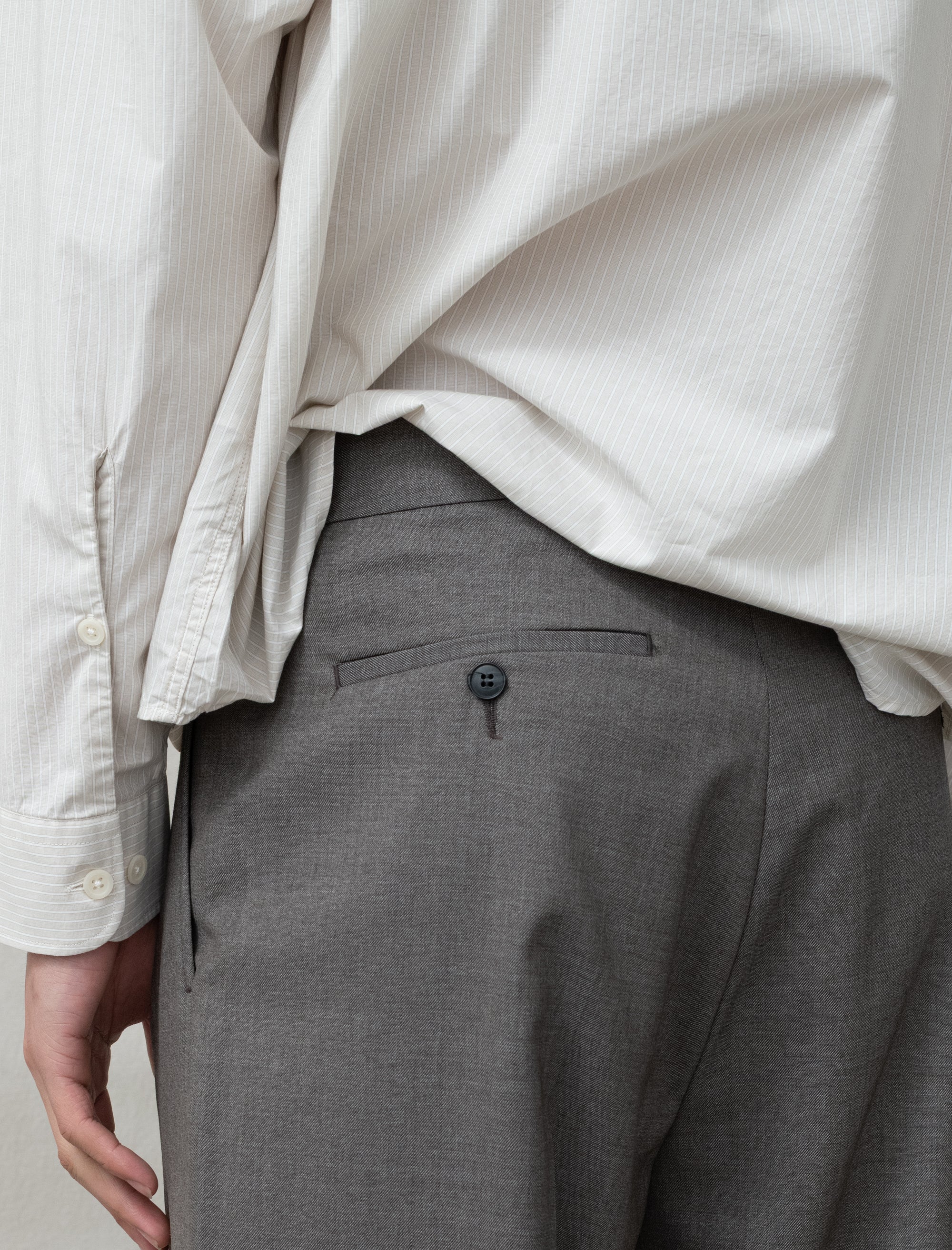 Classic Trousers (Light Taupe Wool)