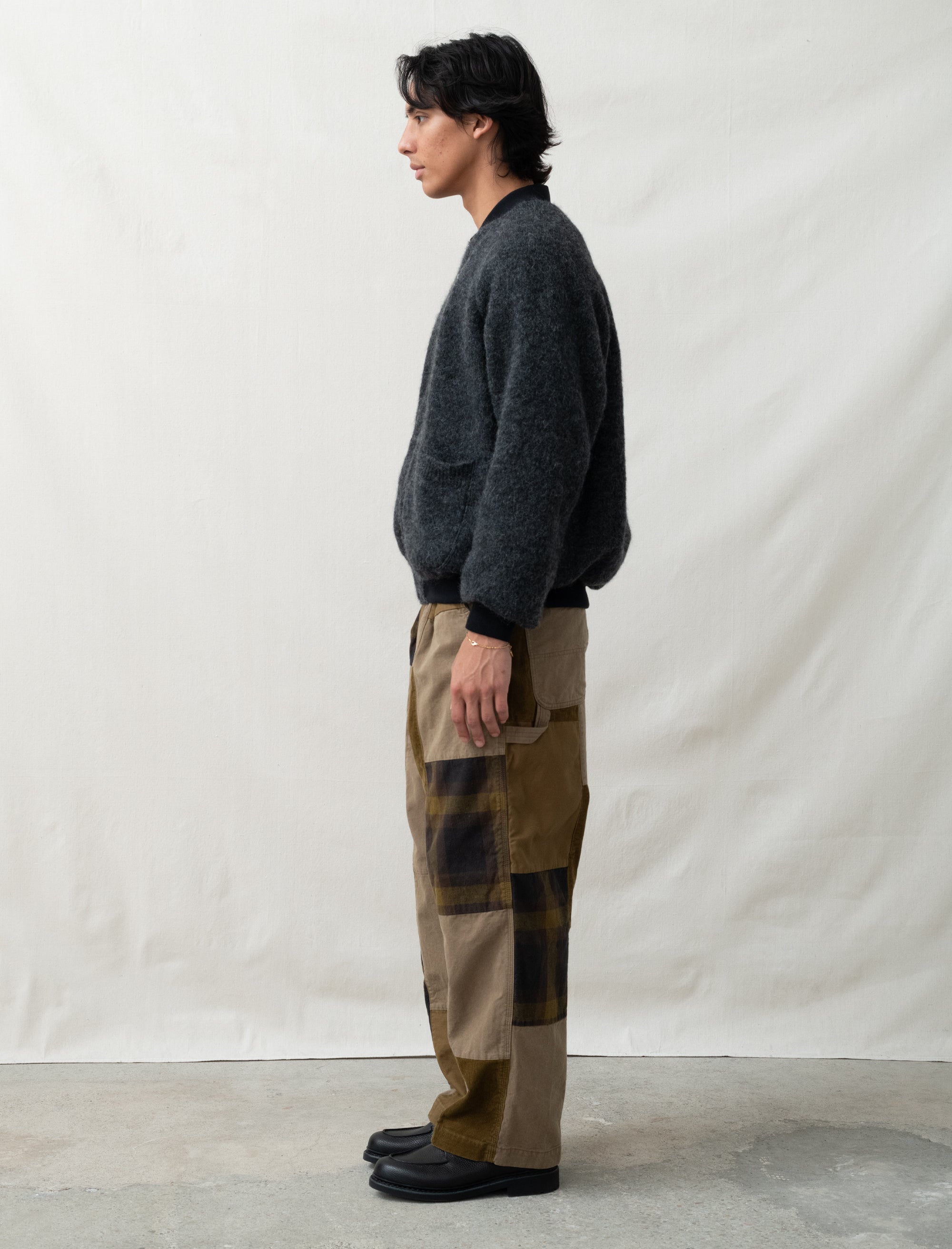 Comme Des Garçons Homme Pleated Patchwork Pants (Beige Mix) – Bows