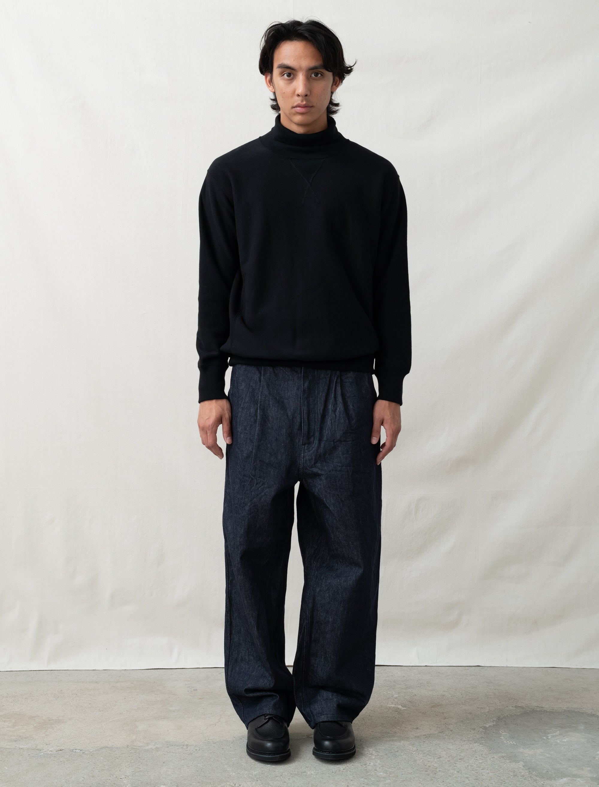 Comme Des Garçons Homme Turtleneck Sweatshirt (Black) – Bows and