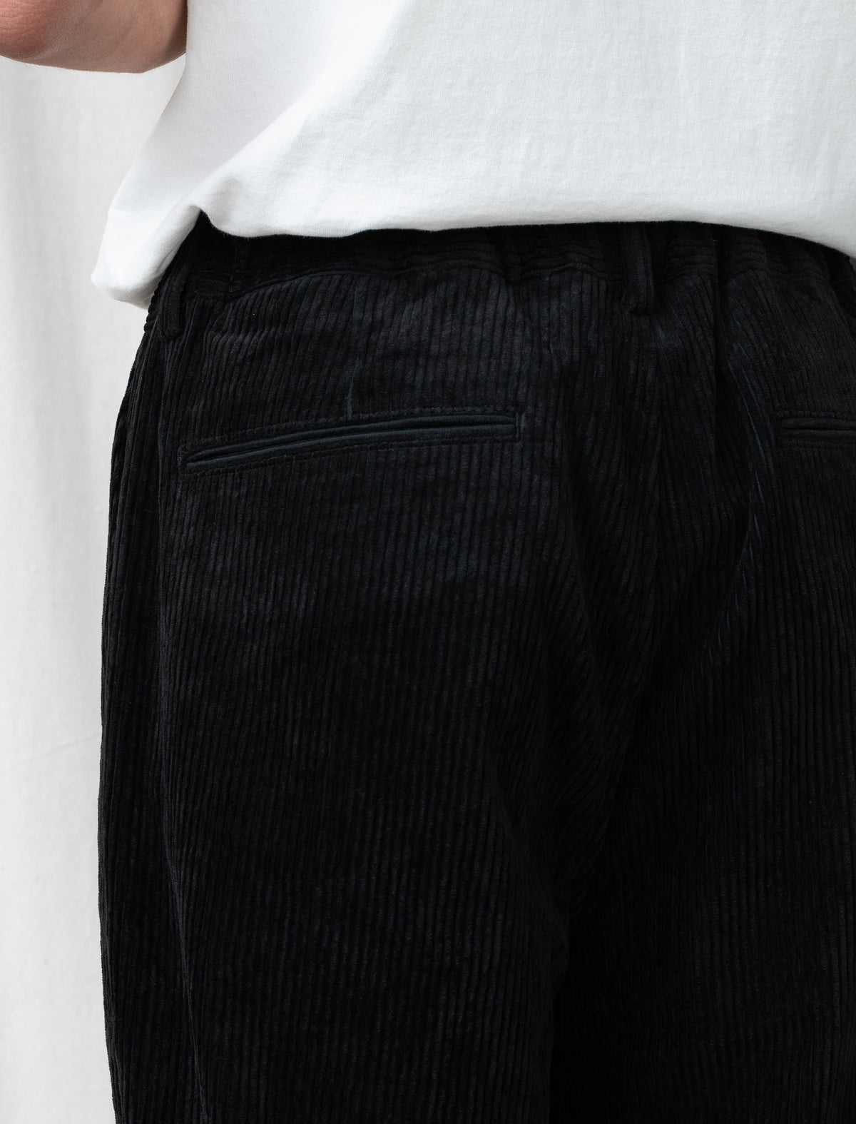 Corduroy Easy Pants (Black)