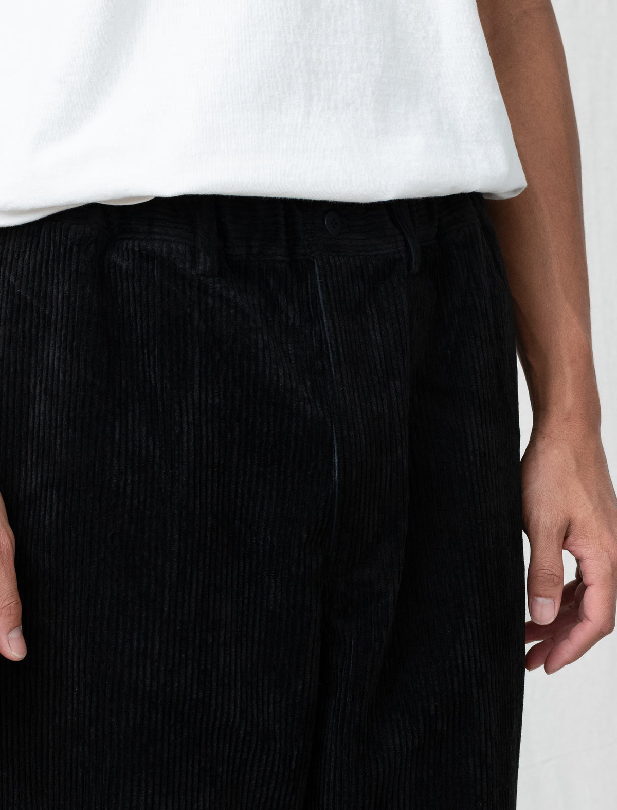 Corduroy Easy Pants (Black)