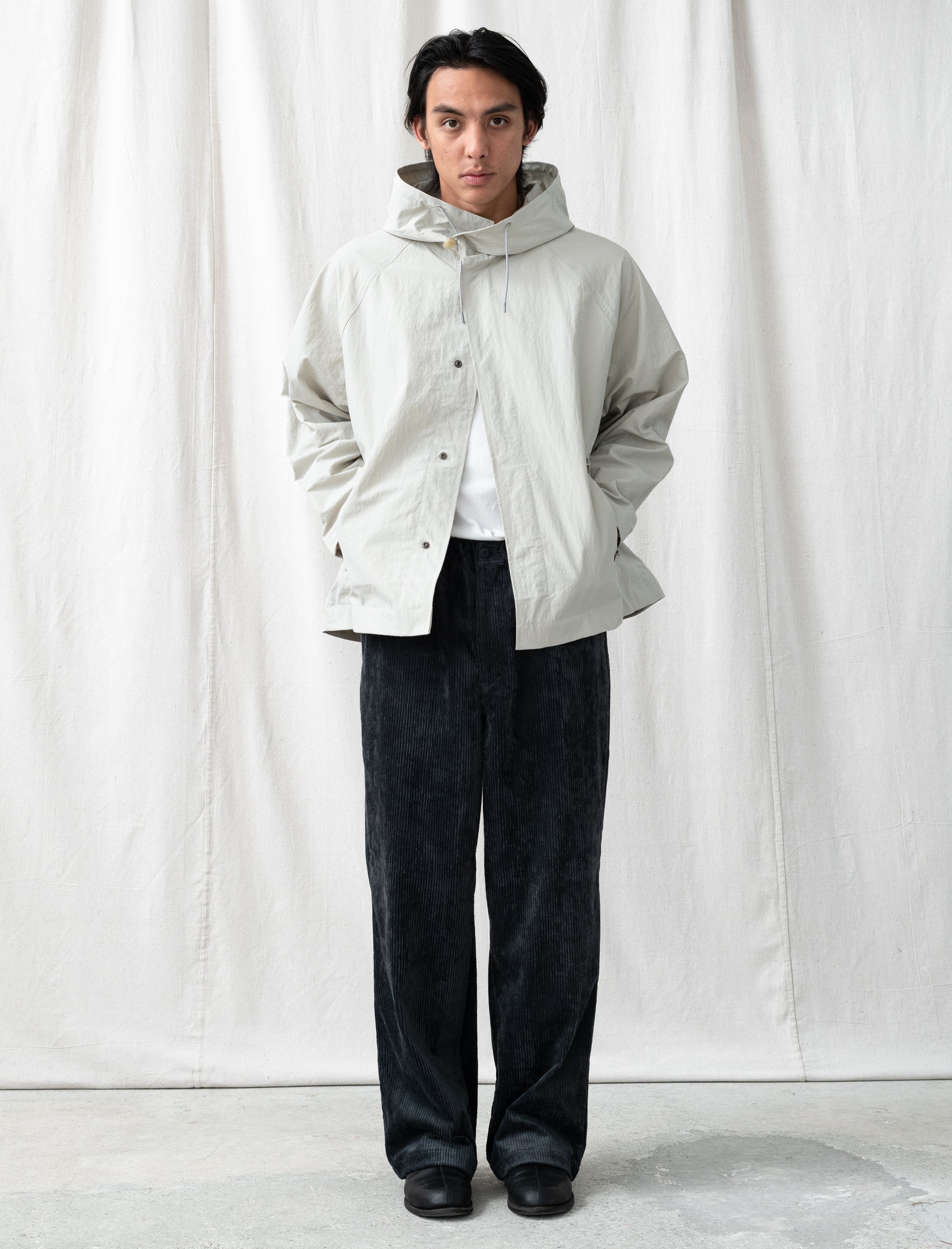 Corduroy Easy Pants (Blue Charcoal)