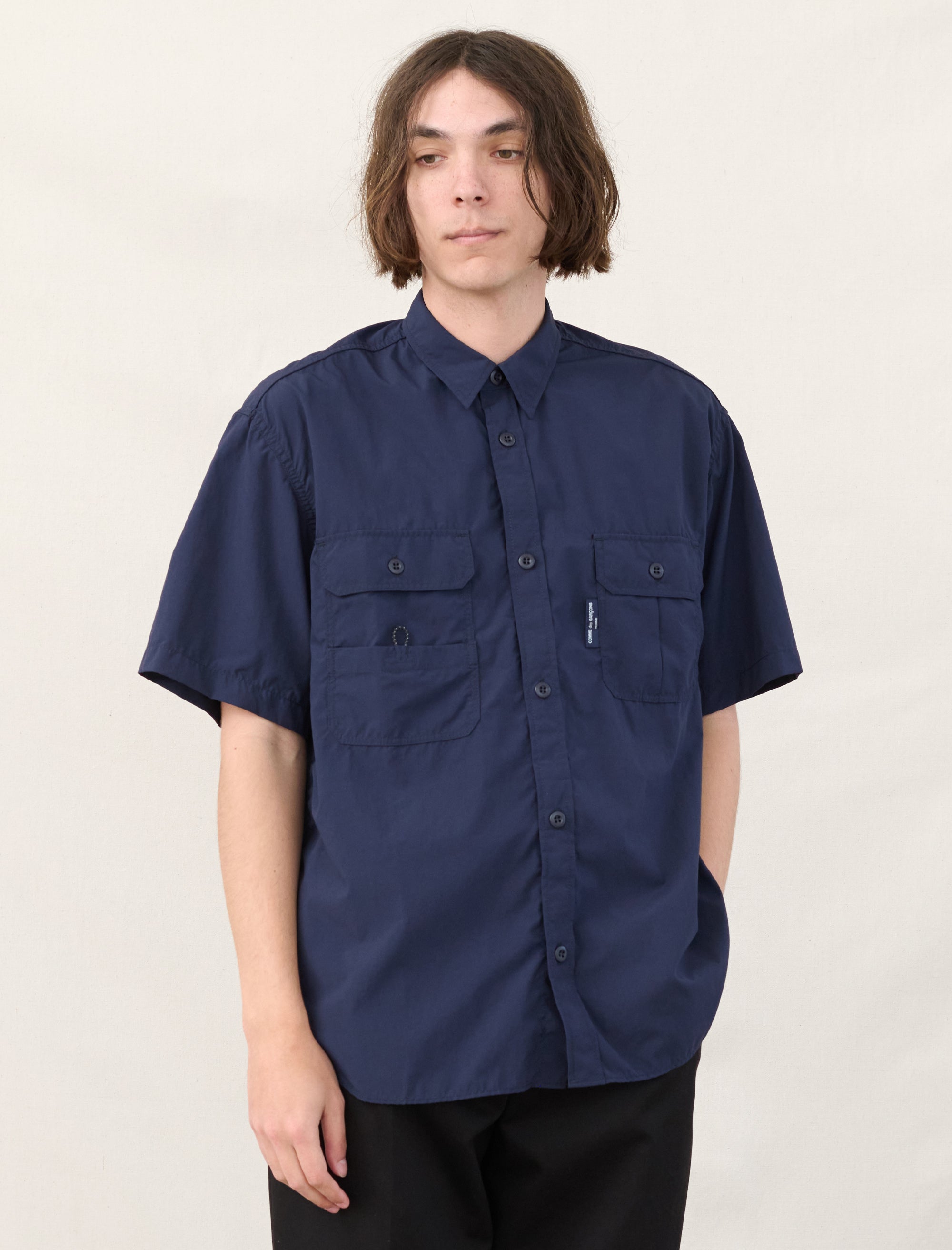 Nylon Shirt (Navy)