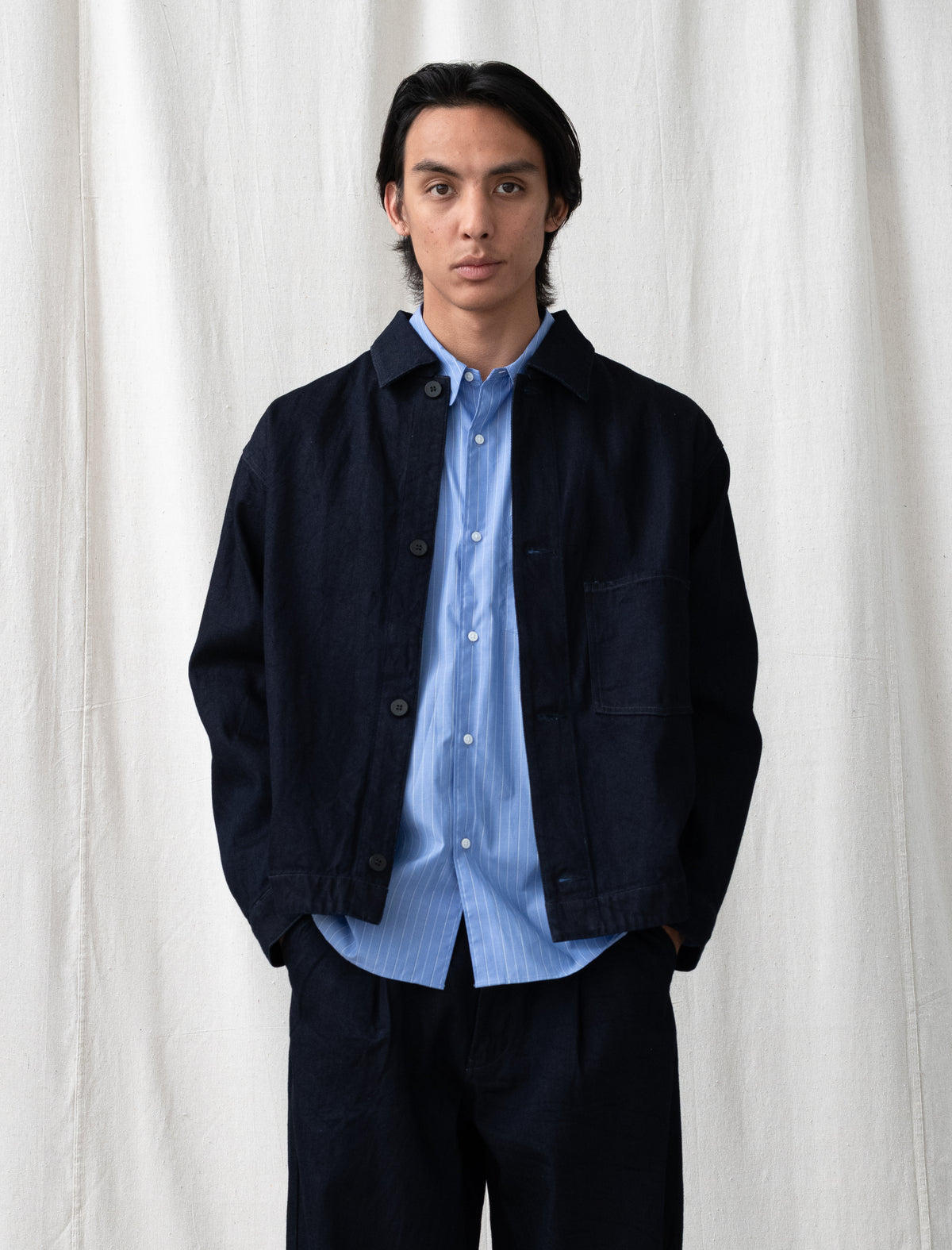 12oz Denim Jacket (Dark Navy)