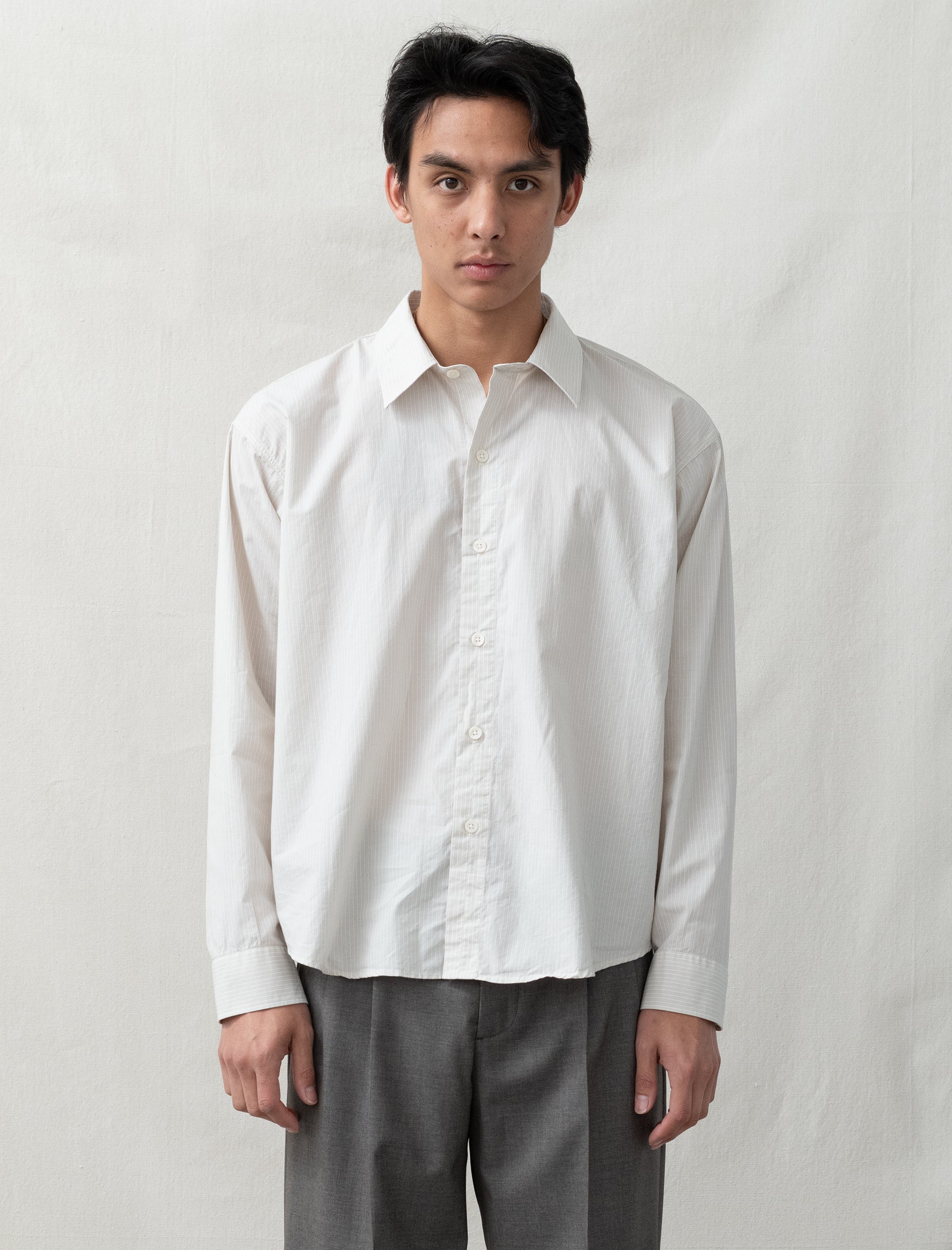 Exact Shirt (Pale Office Stripe)