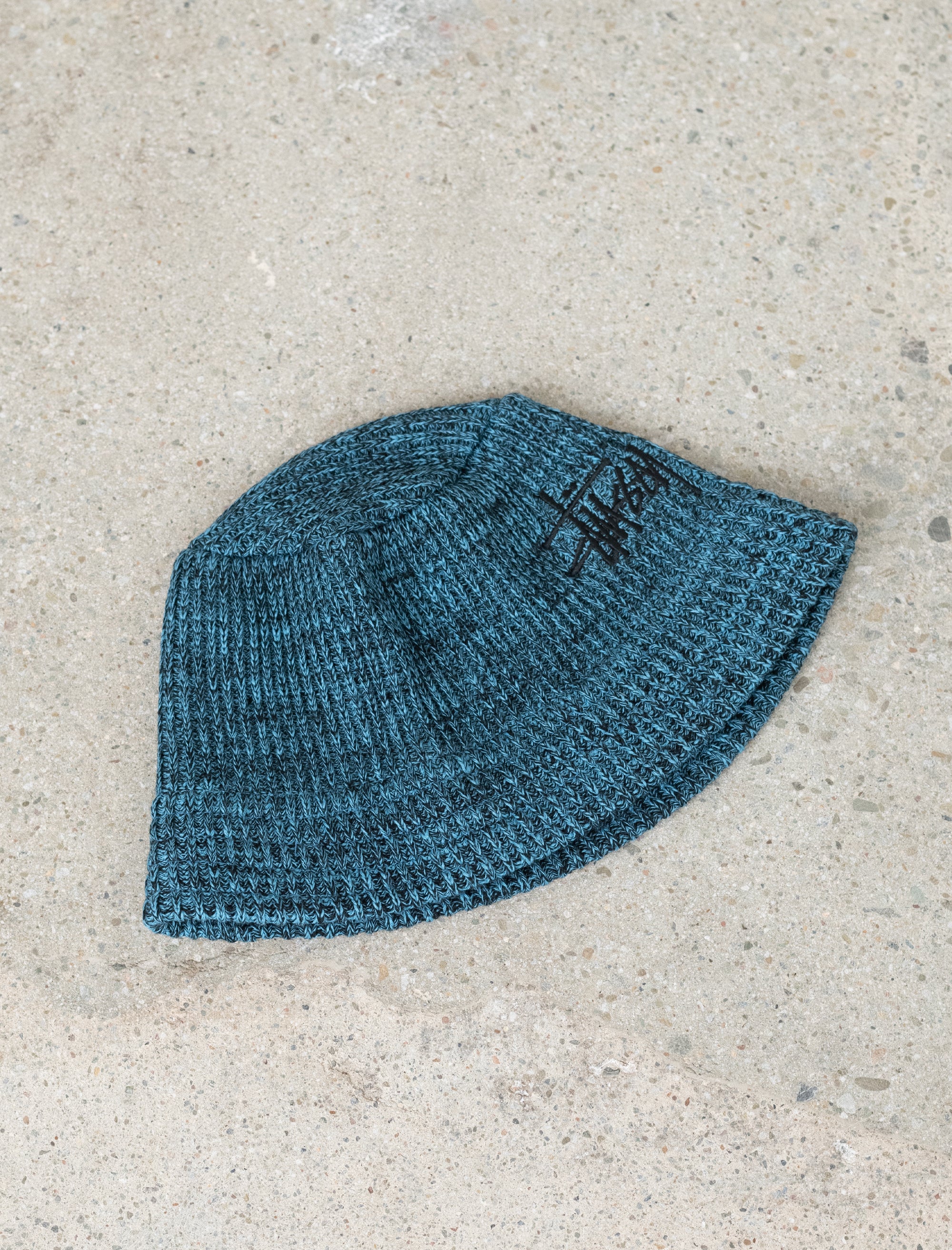 Bucket Hat Marl Knit (Blue)