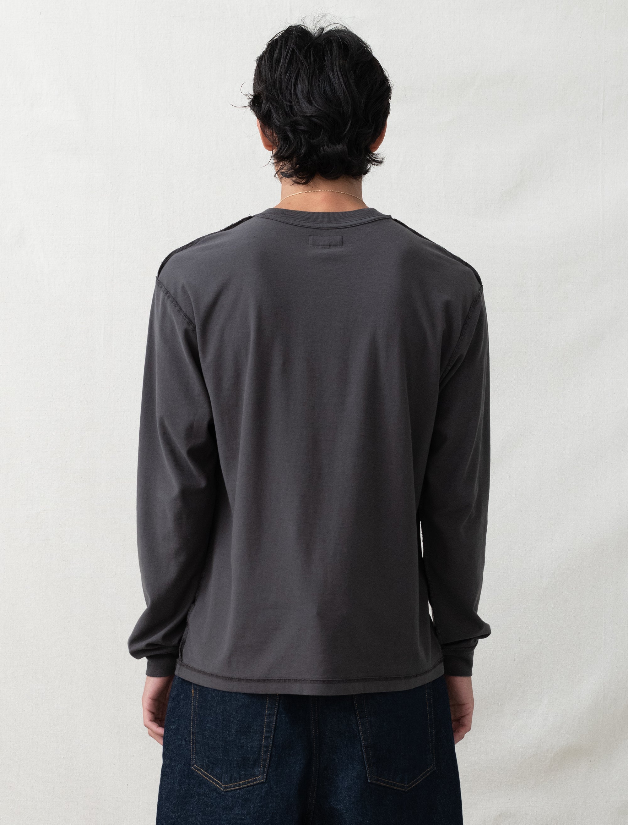  - Lazy L/S Tee (Vintage Black) - Bows and Arrows