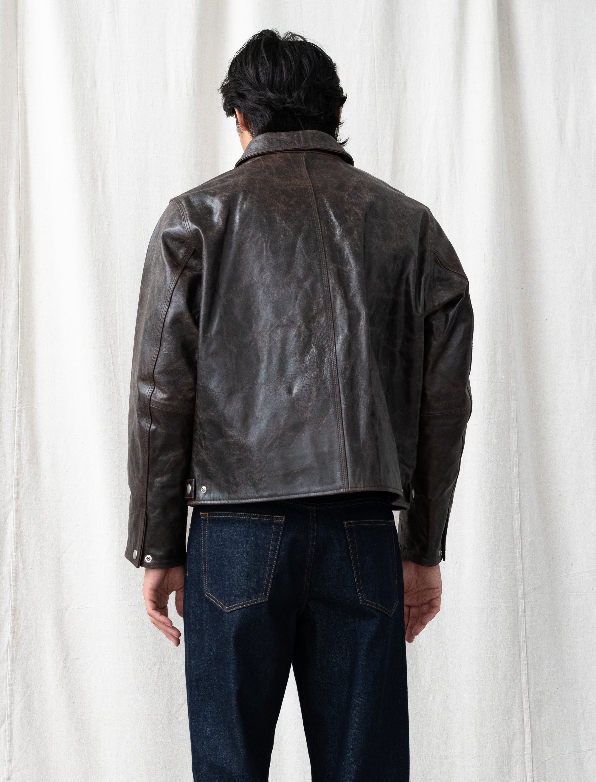Stüssy Garage Jacket Leather (Dark Brown) – Bows and Arrows