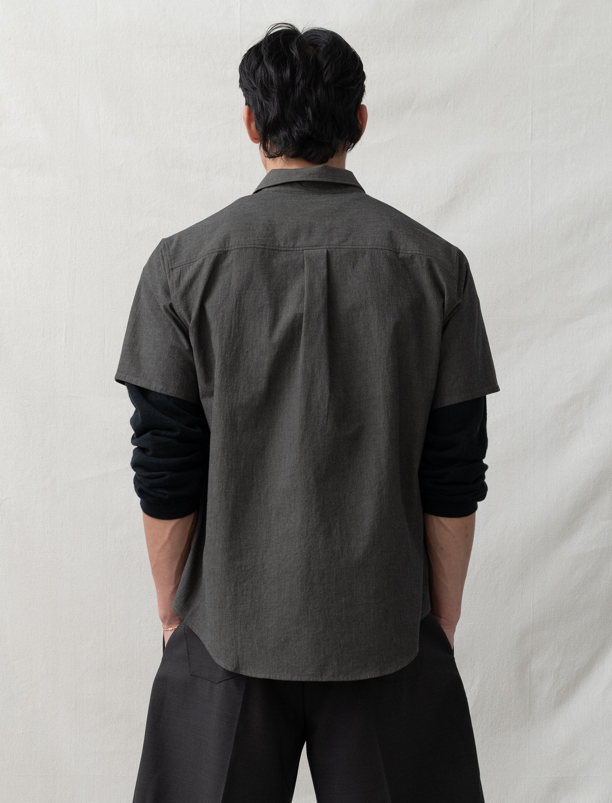 Lynn Tumbled Poplin S/S Shirt (Brown Pearl)