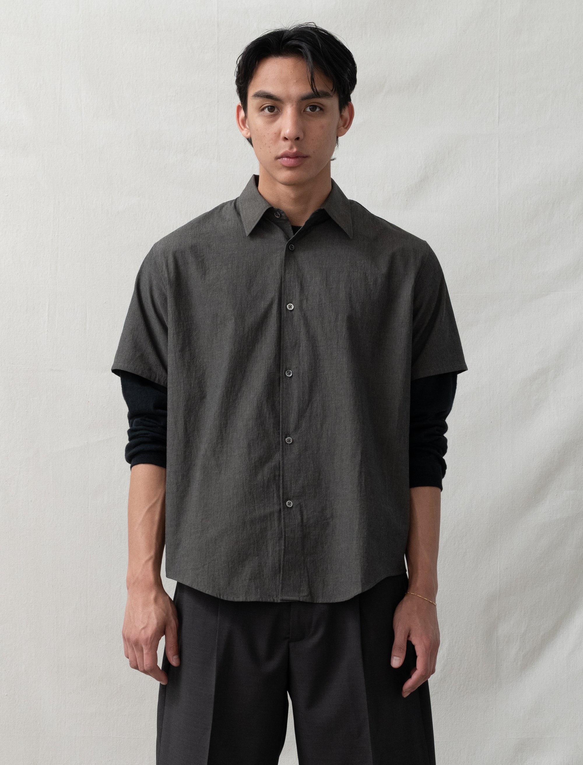 Bows and Arrows Lynn Tumbled Poplin Shirt (Brown Pearl)