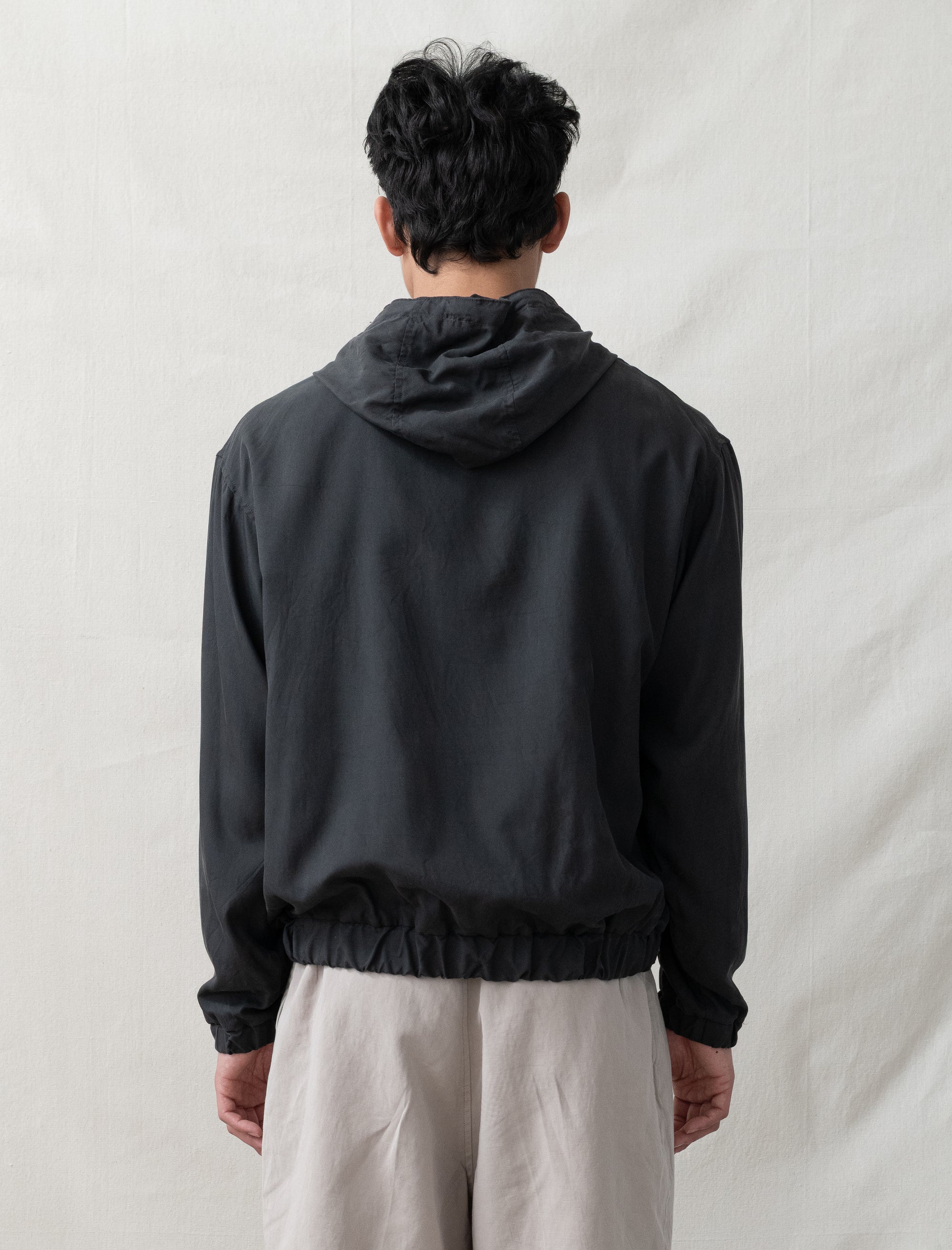 Kaptain Sunshine Silk Zip Jacket (Faded Black)